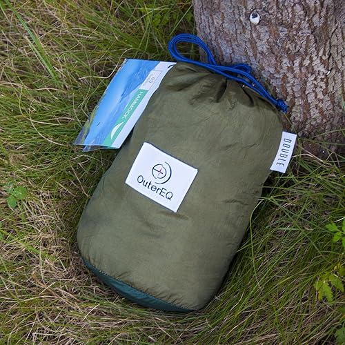 Miniatura 3 de OuterEQ Hamaca portátil de paracaídas para camping ligera tela de nailon