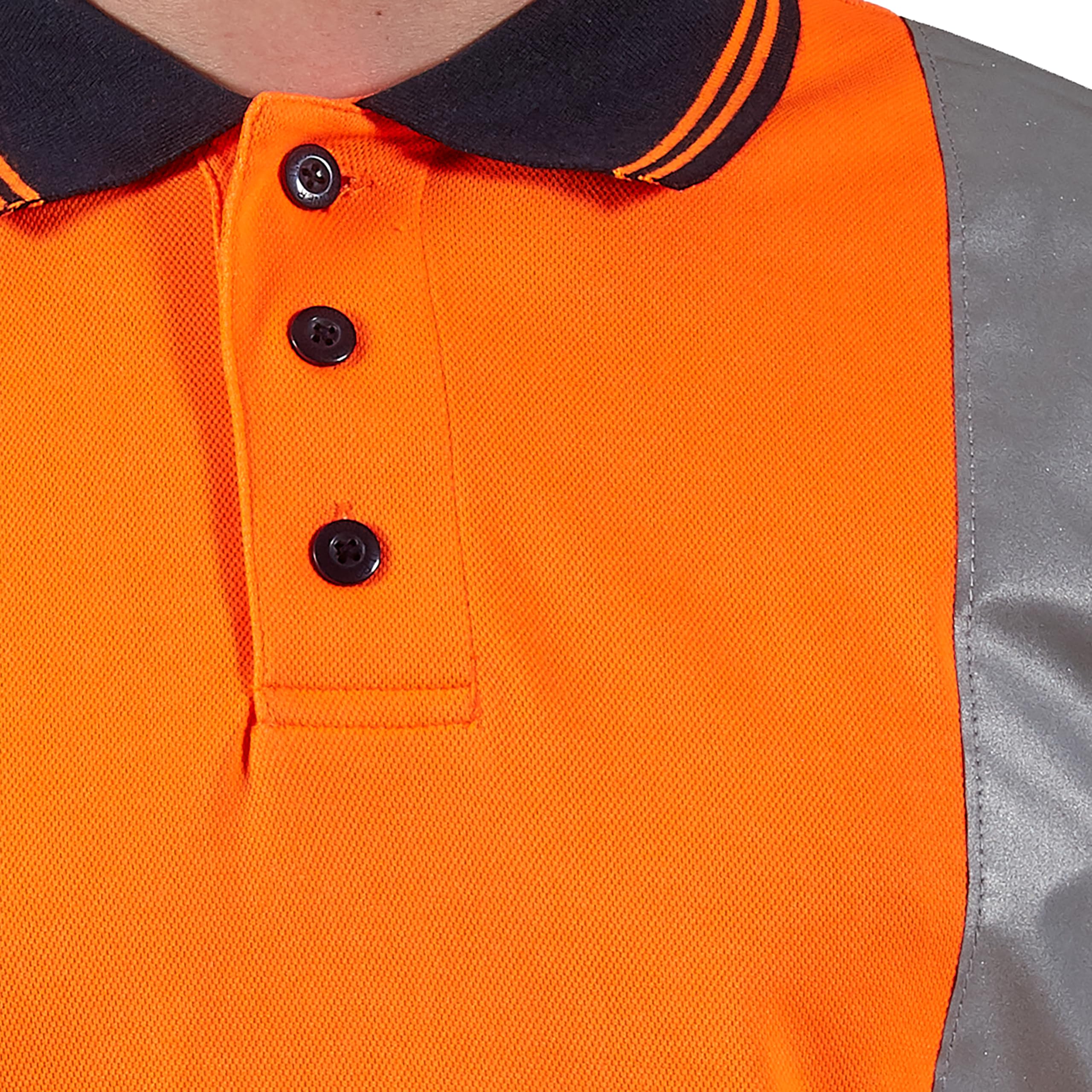 U-POWER HL198OF-4XL - Polo manga corta alta visibilidad gama HI-LIGHT modelo NEON Orange Fluo Talla 4XL