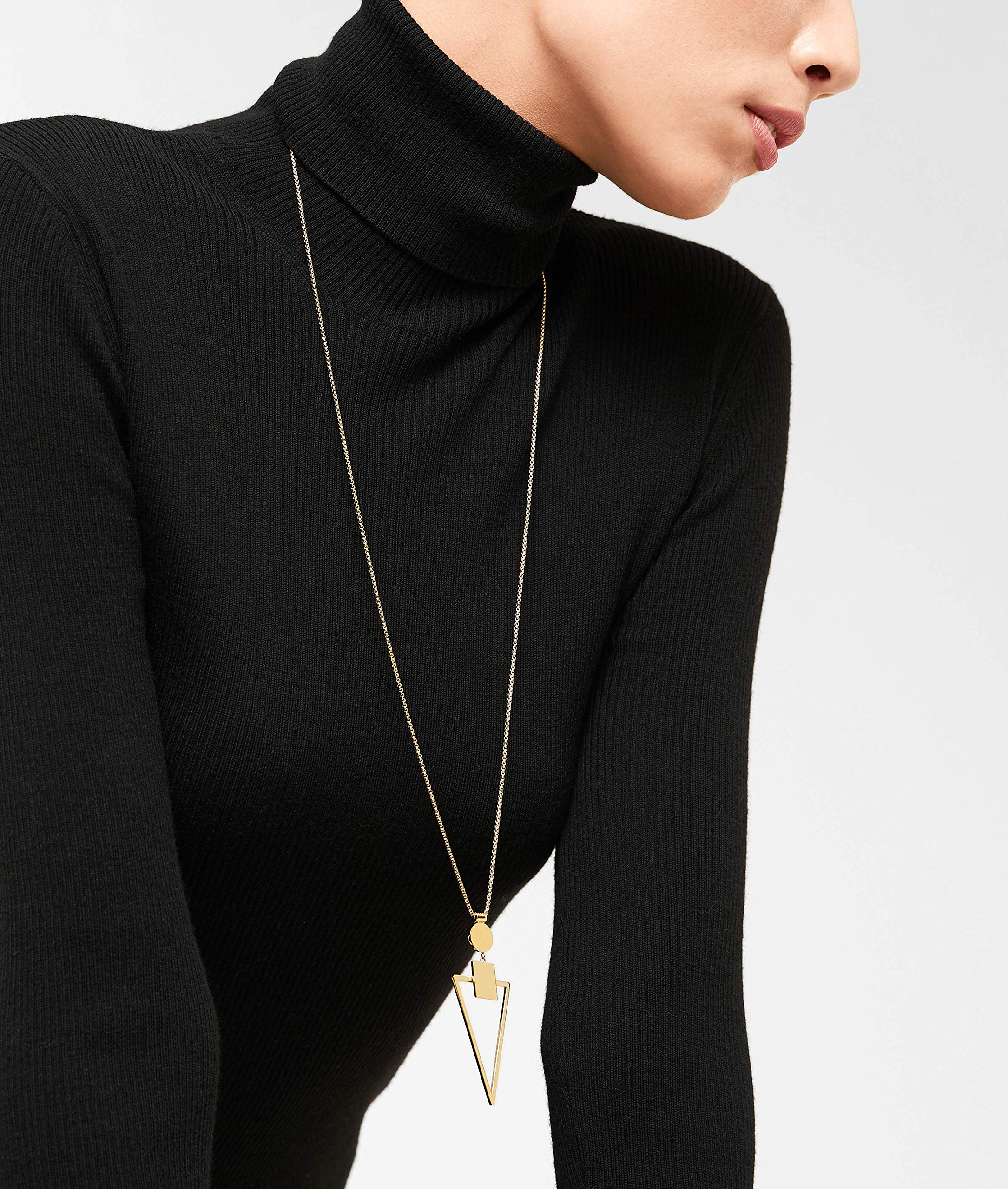 LIEBESKIND BERLIN Damen-Ketten mit Anhänger & Anhänger Edelstahl LJ-0284-N-80, gold