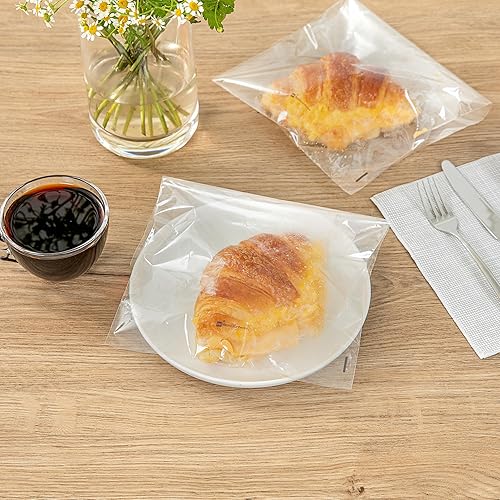 Miniatura 3 de Restaurantware -Bolsas de golosinas de 10 x 8 pulgadas, 100 bolsas de galletas para microondas - Diseño de labios y cinta, resistentes al calor,