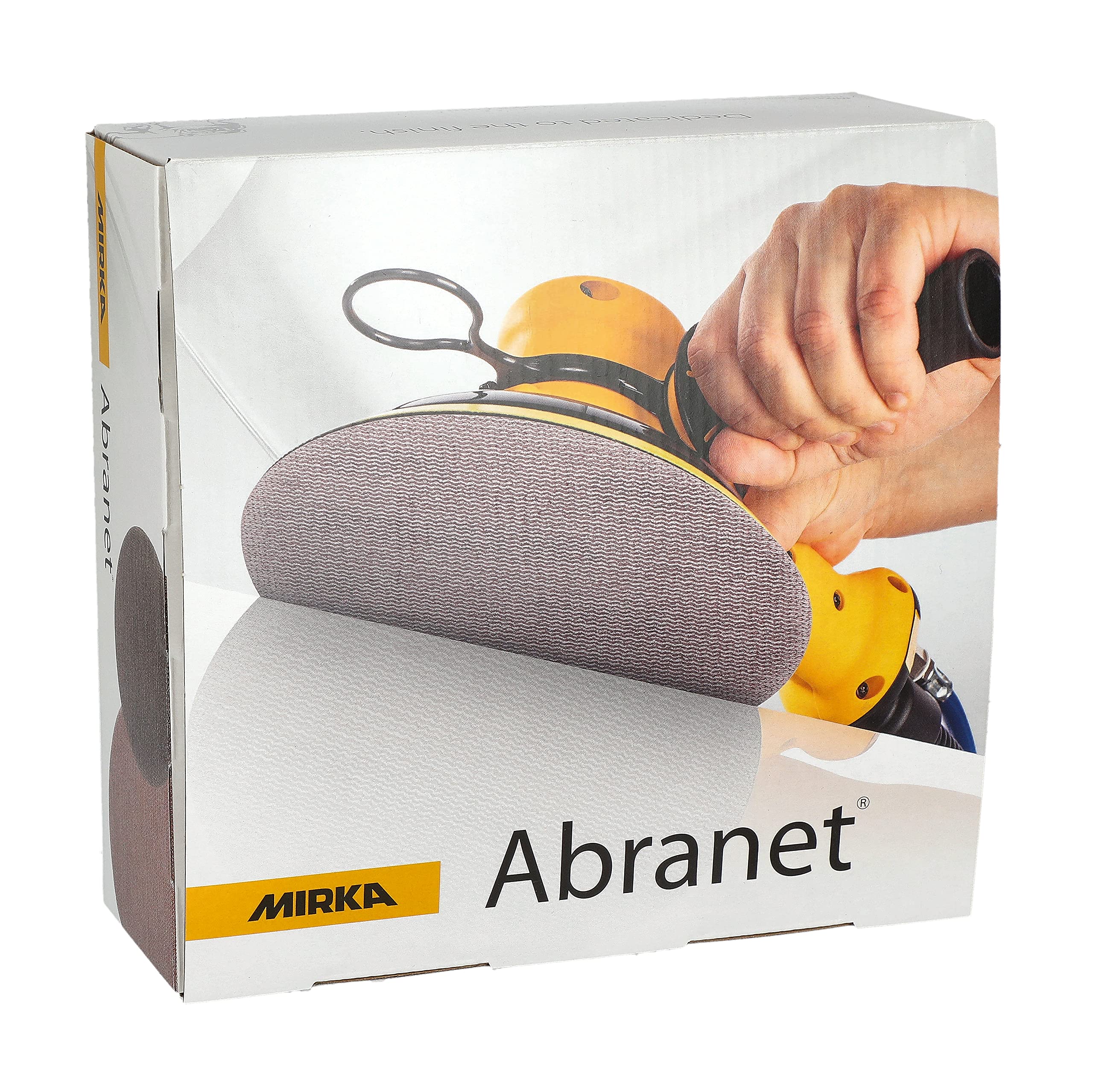Mirka Abranet discos de lija de red Ø 200 mm cierre adhesivo/grano P400 / 50 piezas/para lijar madera, masilla, laca, plástico / 5425205041