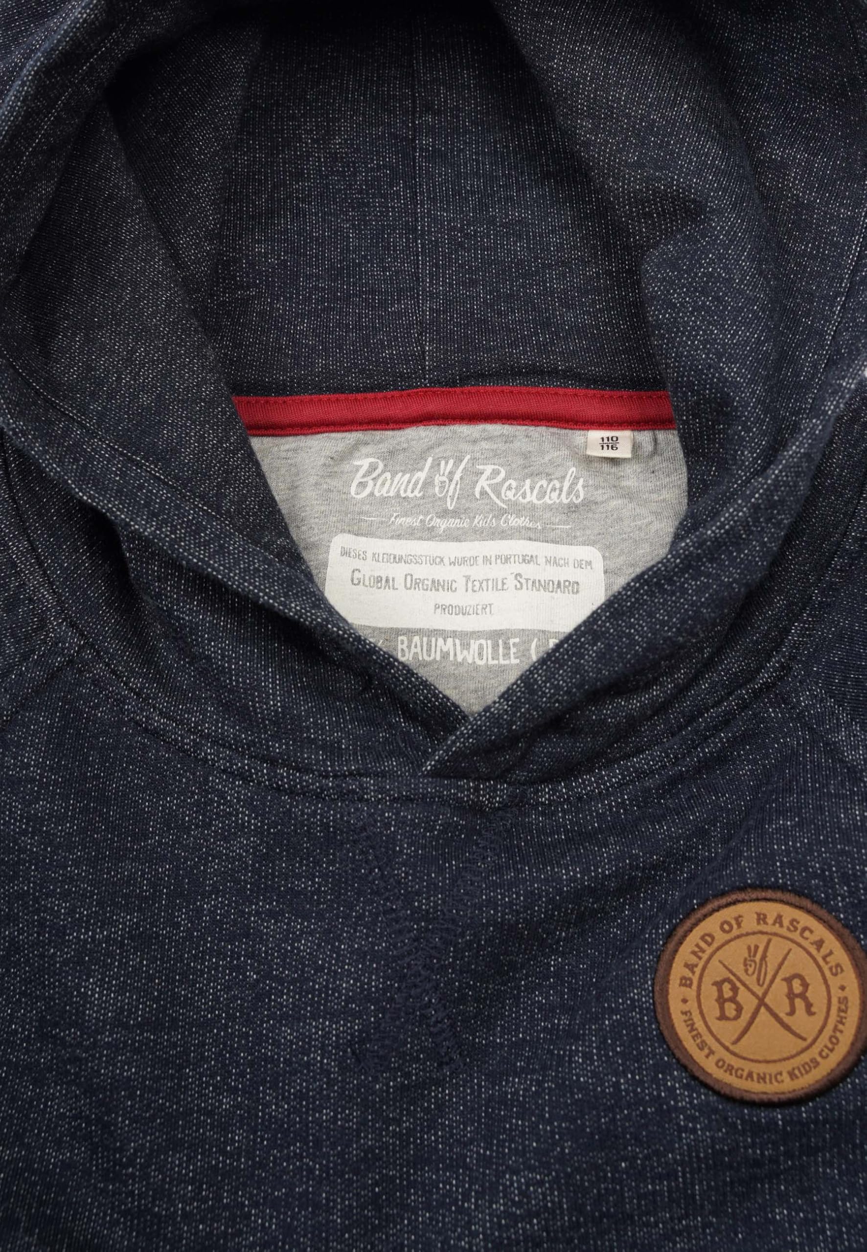 Band of Rascals Kinder Kapuzenpullover Denim Raglan aus Bio-Baumwolle