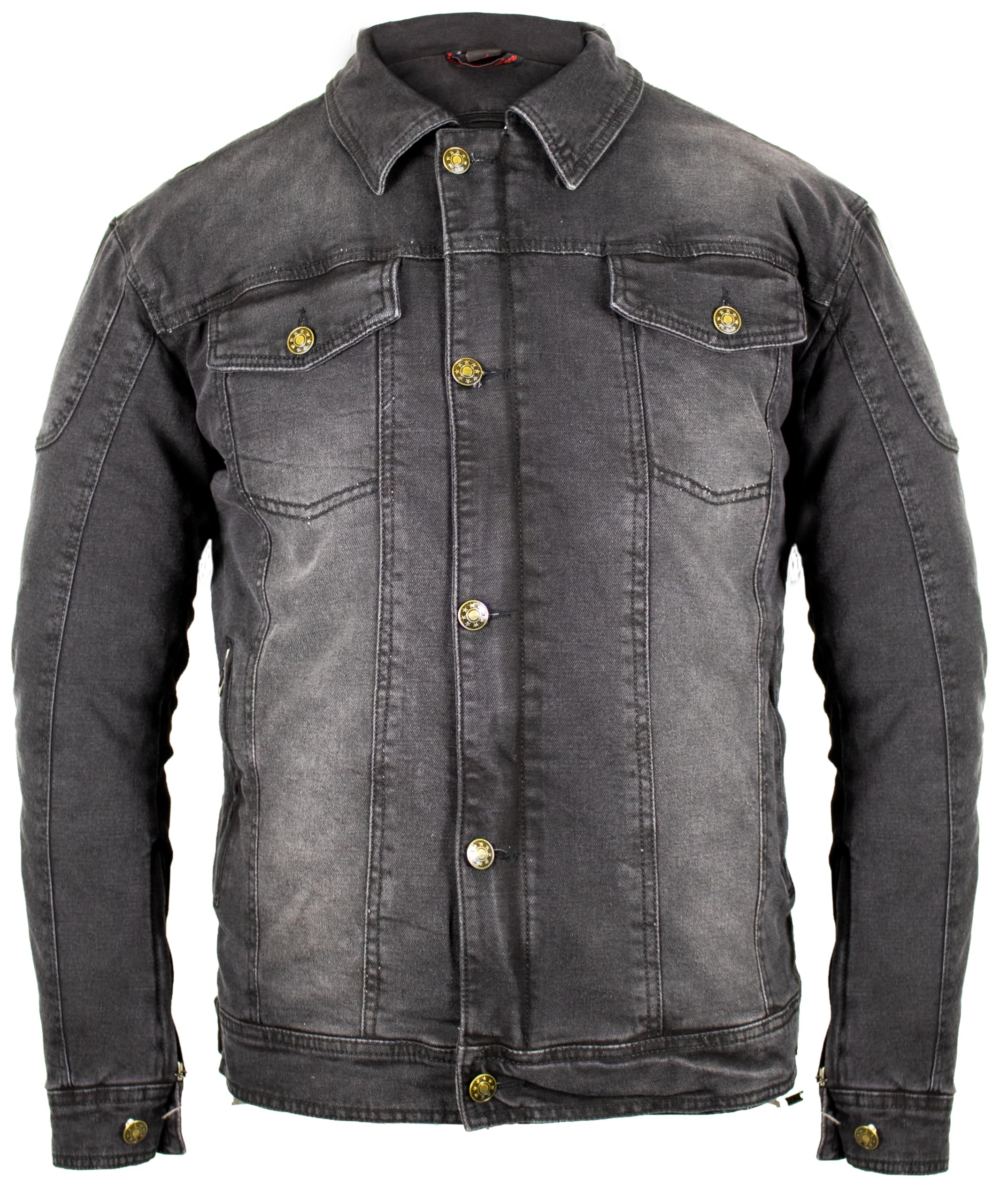 Herren Motorradjacke Jeans Jacke mit Protektoren