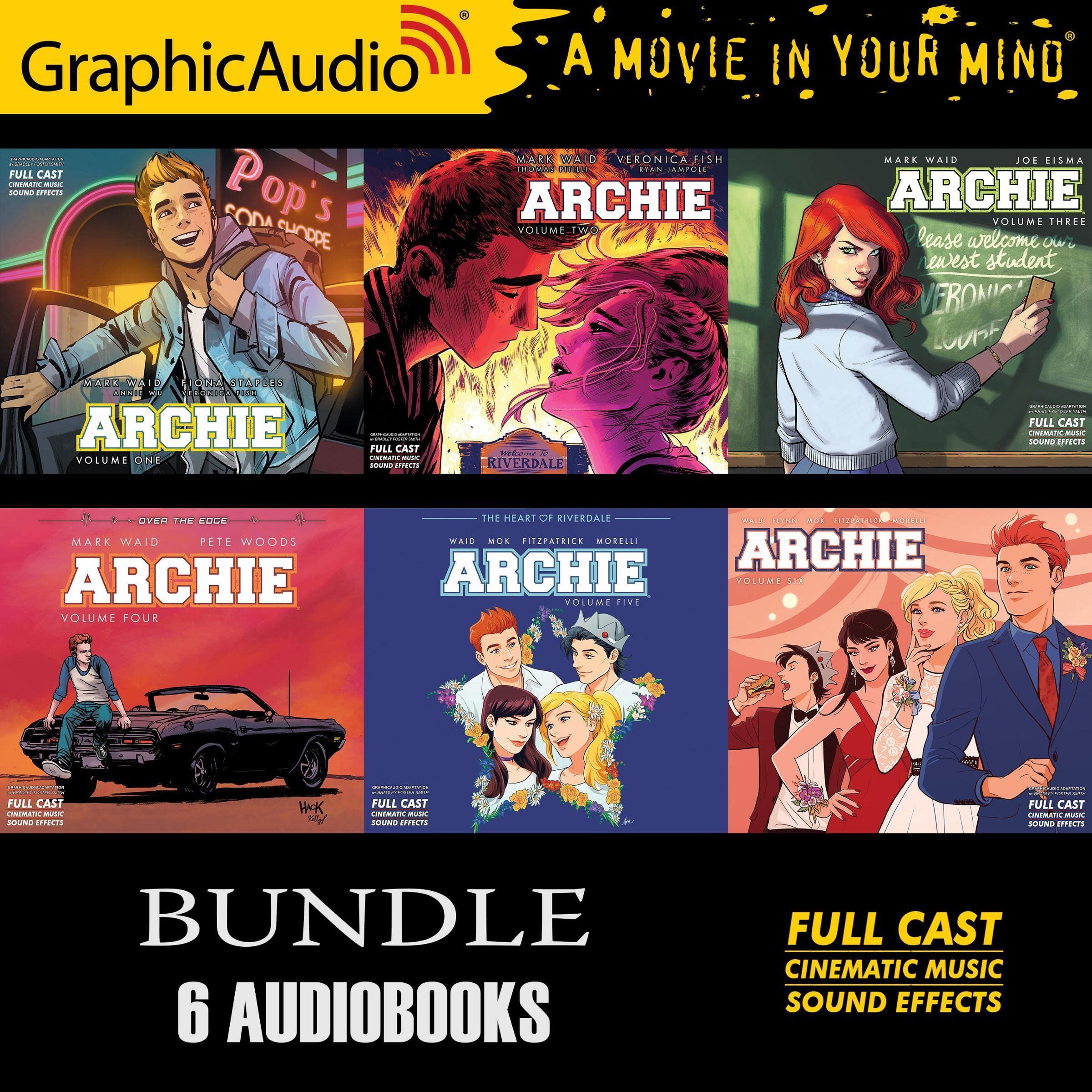 Cover art for Archie: Volumes 1-6 Bundle (Dramatized Adaptation)