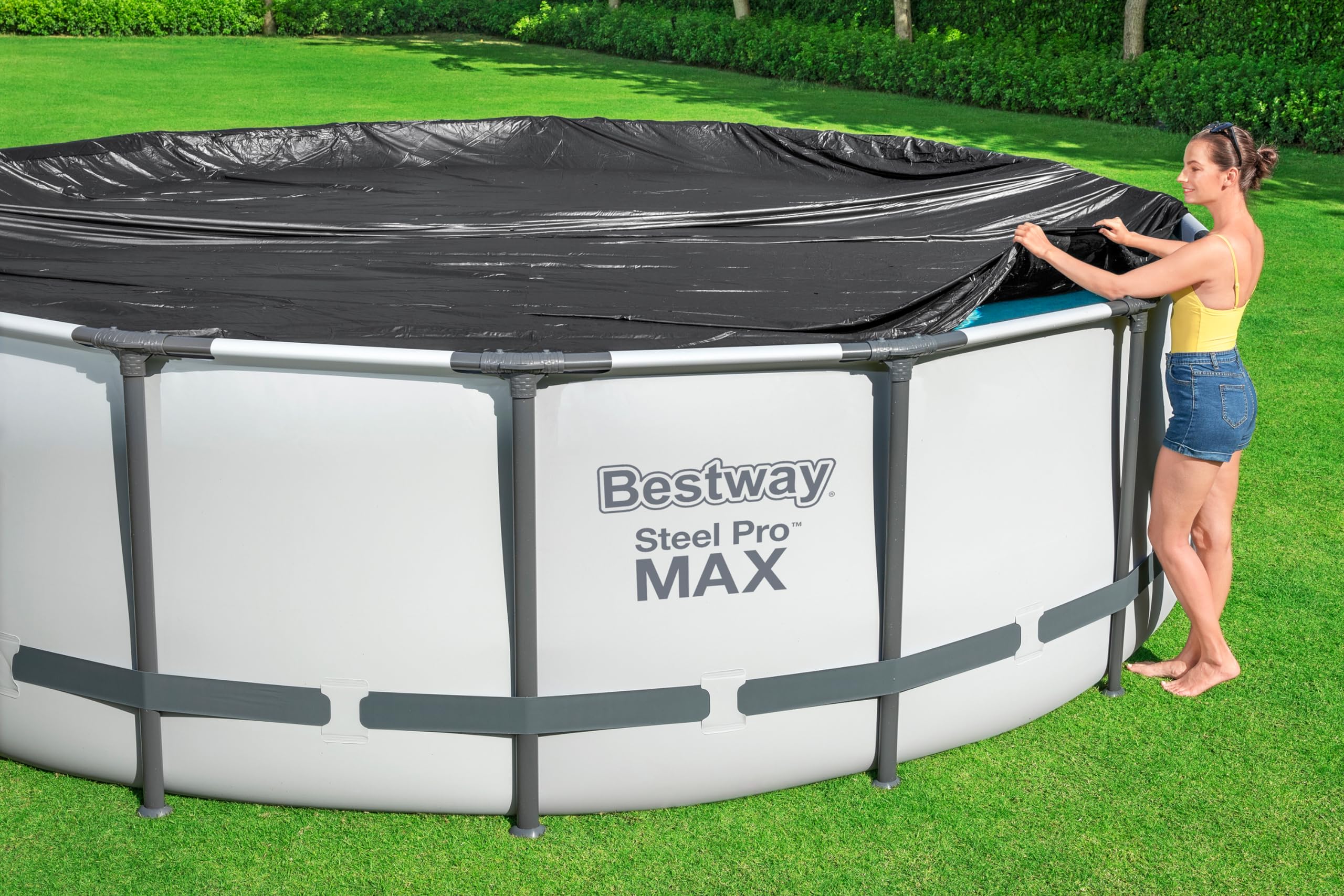 Bestway | Okrągły pokrowiec na basen do basenów naziemnych, 4,5 m