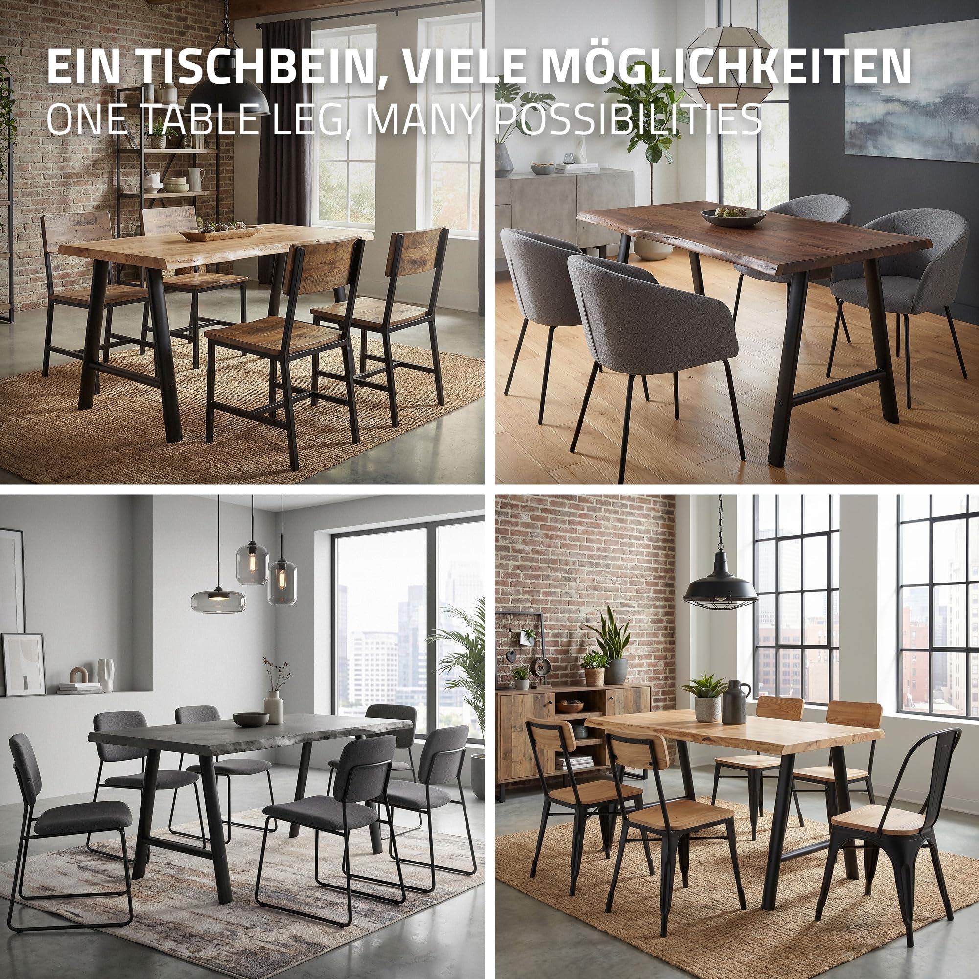 ML-Design Nogi Stolu Metalowe, Zestaw 2 Szt., Czarne, Plozy Stolowe Outdoor Odporne na Warunki Atmosferyczne, Konstrukcja w Ksztalcie Litery A ze Stali, Podstawa do Blatu i Mebli, Owalne, 60x72 cm