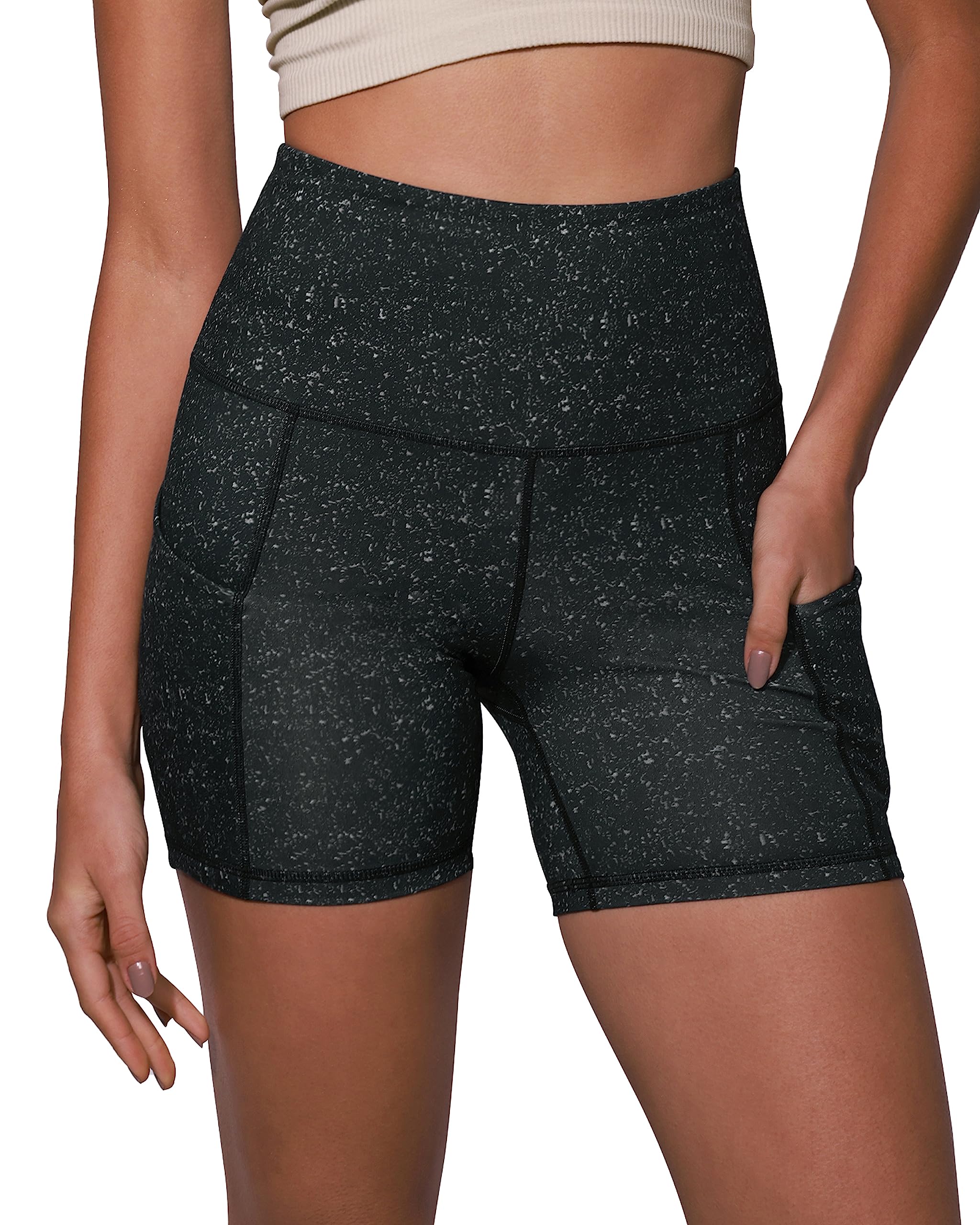 ODODOS Women's Tummy Control Biker Shorts 2.0 with Pockets High Waist Athletic Workout Yoga Shorts-3.5''/ 5"/ 8" / 10" Inseam
