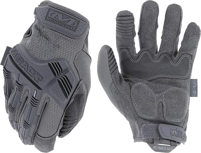 Mechanix Wear - M-Pact Wolf Grey Gloves (Large, Grey)