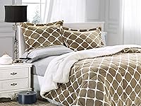 Vista 20 de Elegant Comfort Softest - Juego de edredón de 3 piezas de microvisón de alta calidad, suave, acogedor, con respaldo de sherpa, reversible