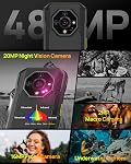 Ulefone Armor X32 Android 16 Smartphone truqué 12GB + 128GB, MTK G91 48MP + 20MP Vision nocturne, 5.65" Écran en verre de Corning 5500mAh IP68/IP69K Téléphone portable étanche Dual SIM Empreinte ID NFC- noir