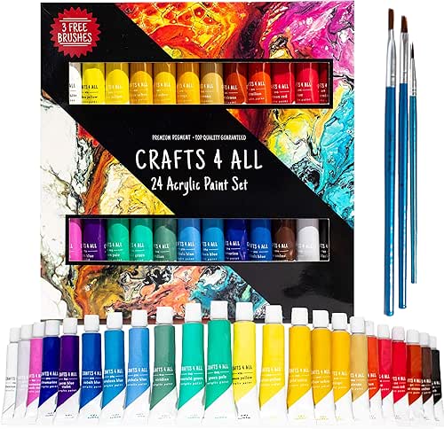 Acrylic Paint Set for Adults and Kids - 24 Pack