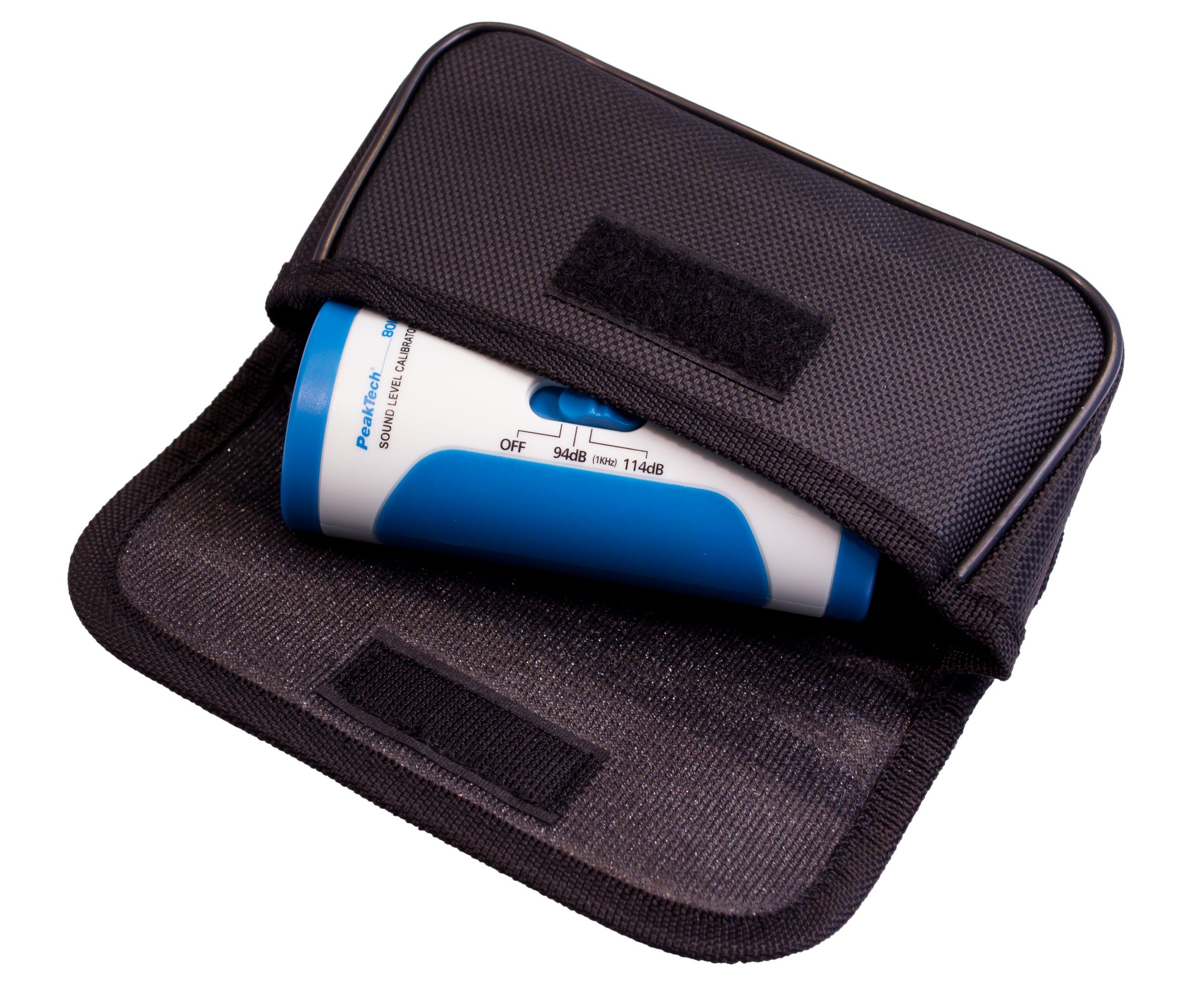 PeakTech 8010 – Calibrador de decibelios para dispositivos de medición de nivel de sonido, calibración según la clase 2, alta precisión, medición de nivel de sonido dB, nivel de ruido - 94 dB / 114 dB