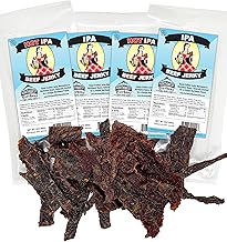 Northwest Bierhaus Jerky - Variety 4-Pack Gift Set - Beef Jerky Marinated in Beer (IPA x2, Hot IPA x2)