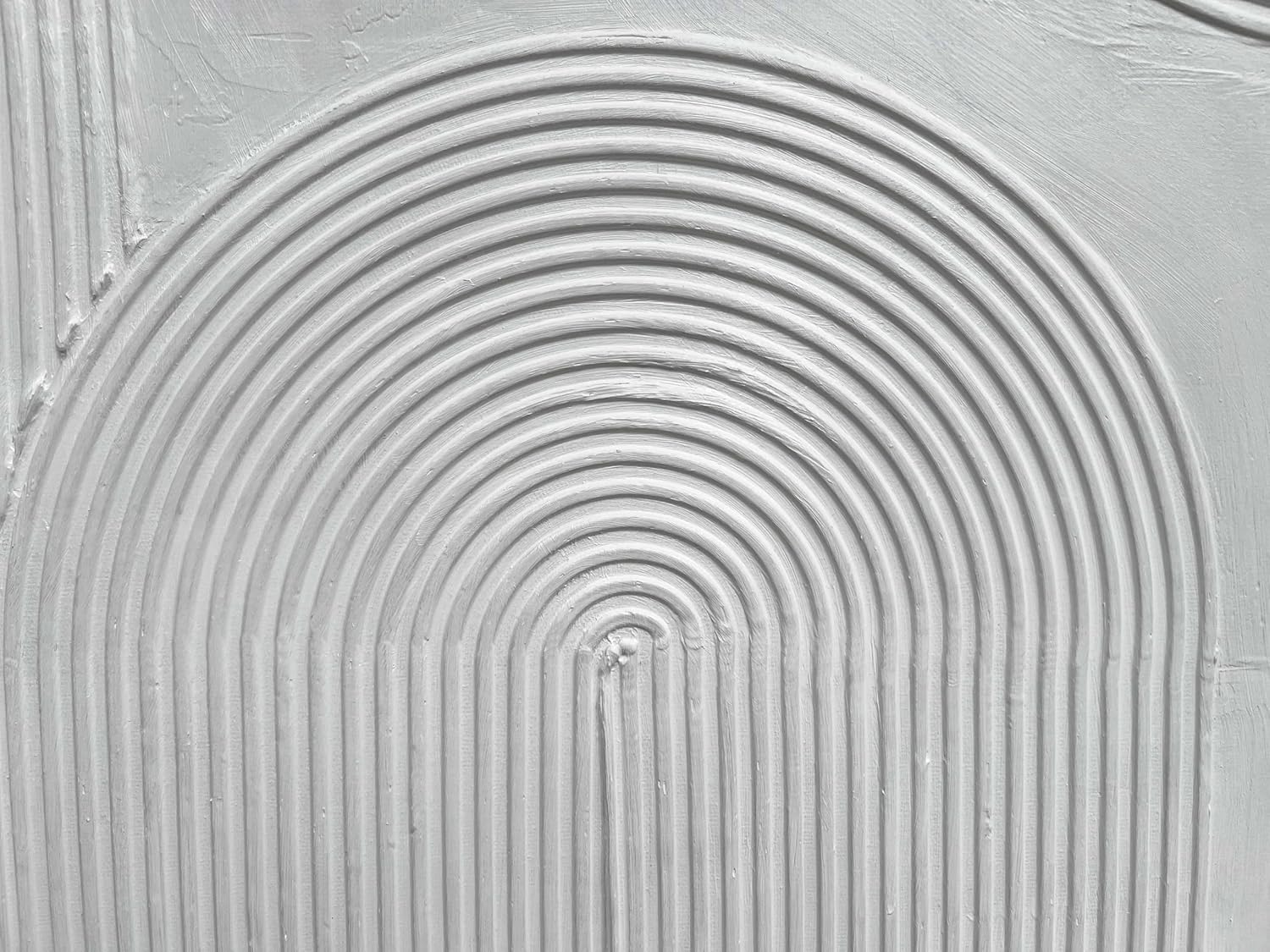 Creespi White Textured Wall Art - Hand Painted Abstract Oil Painting On Canvas 24x36 inch,Modern Minimalist Art Painting for Wall Décor