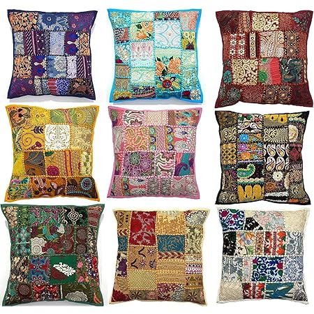sari pillow covers
