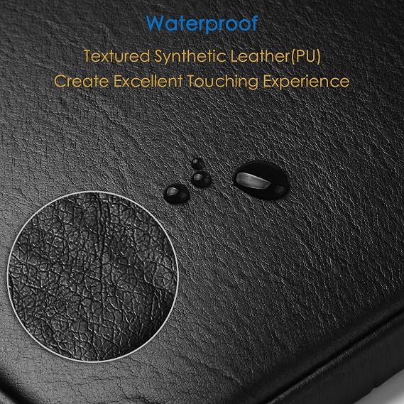 CCPK 15.6 Laptop Sleeve Compatible for 16 MacBook Pro 16 Inch 15 Mac Hp Acer Aspire 5 Samsung Lenovo Surface Book Envy x360 15 In Computer Cover 16in PC Carrying Case 15.6 Inch Bag PU Leather Black