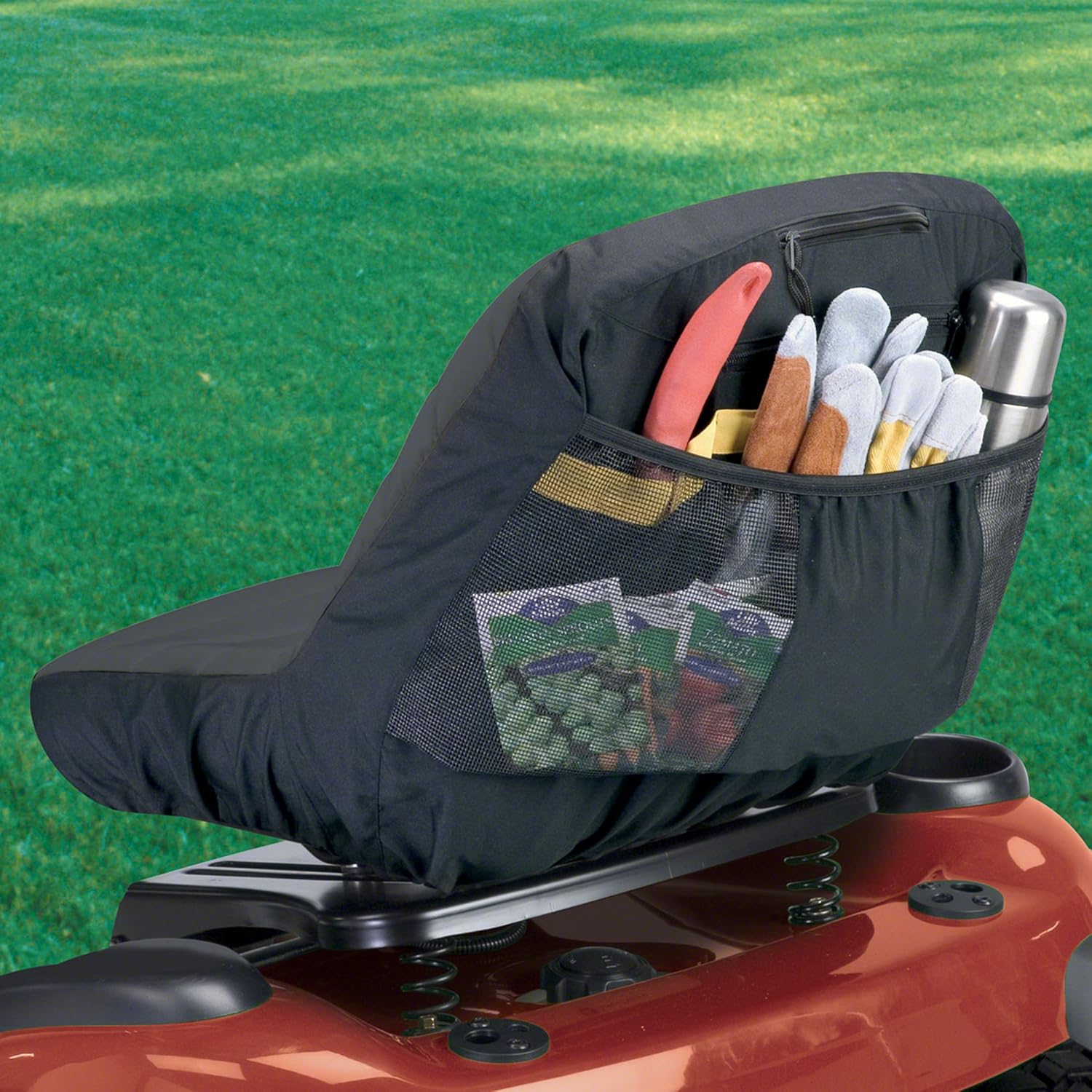Classic Accessories Deluxe Tractor Seat Cover, Fits Seats 9.5" - 11" H, Small