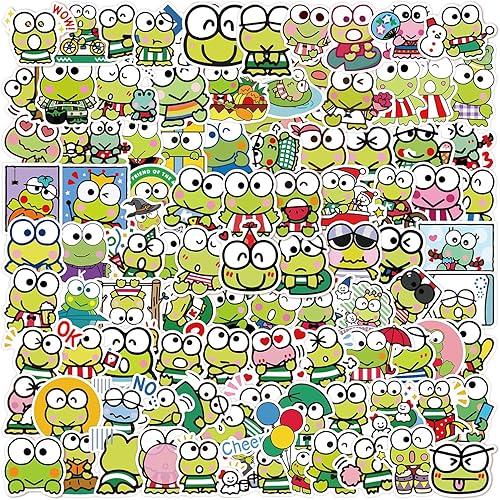 100 calcomanías de dibujos animados kawaii, calcomanías de vinilo impermeables para laptop, botellas de agua, patineta, guitarra, niños, niñas,