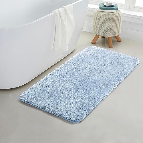Miniatura 97 de YHF - Alfombras de baño de 20 x 32 pulgadas, extra gruesas y suaves, de microfibra peluda, lavables a máquina, alfombras de baño absorbentes, tapete