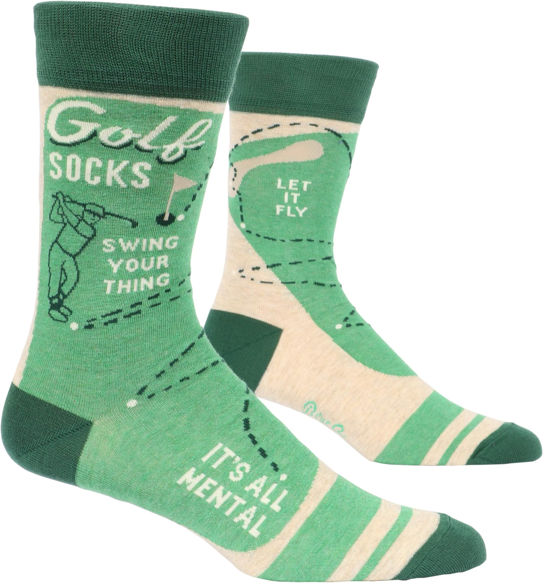 Blue Q "Golf - Swing Your Thing Men's Socks