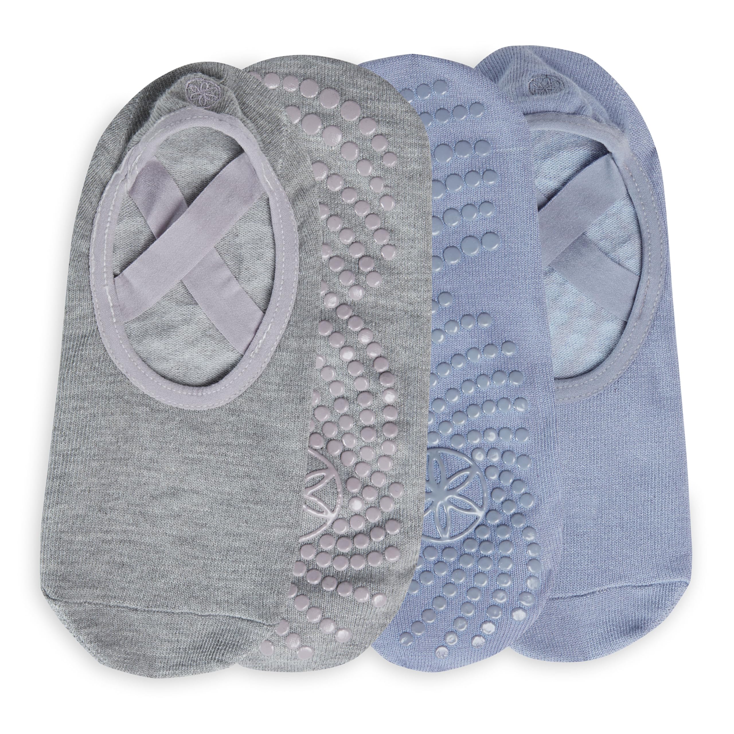 Gaiam Grippy Studio Yoga Socks for Extra Grip in Standard or Hot Yoga