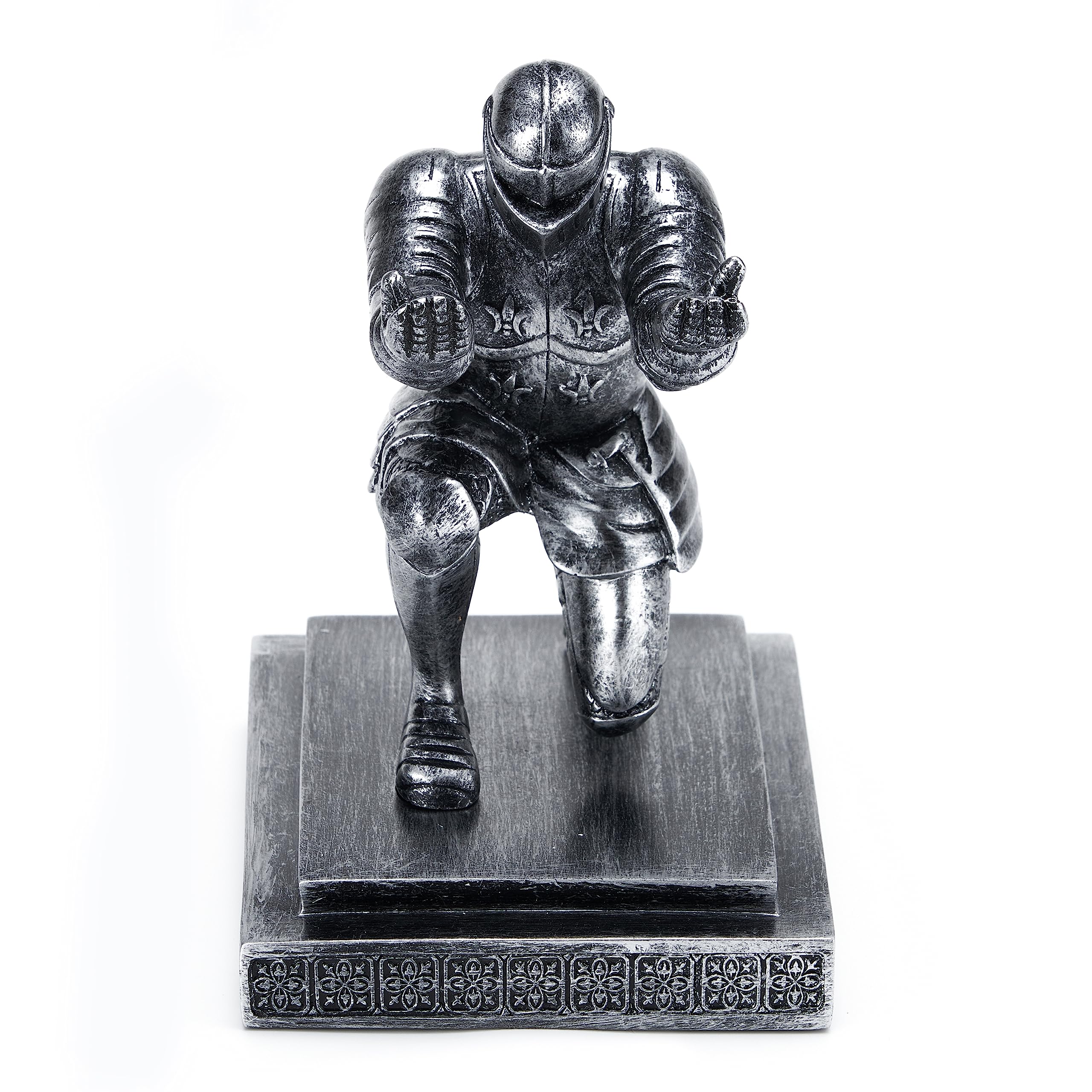 ThreeH Executive Knight Pen Holder para organizador de escritorio de oficina con un bolígrafo para el mejor regalo para un amigo Gray