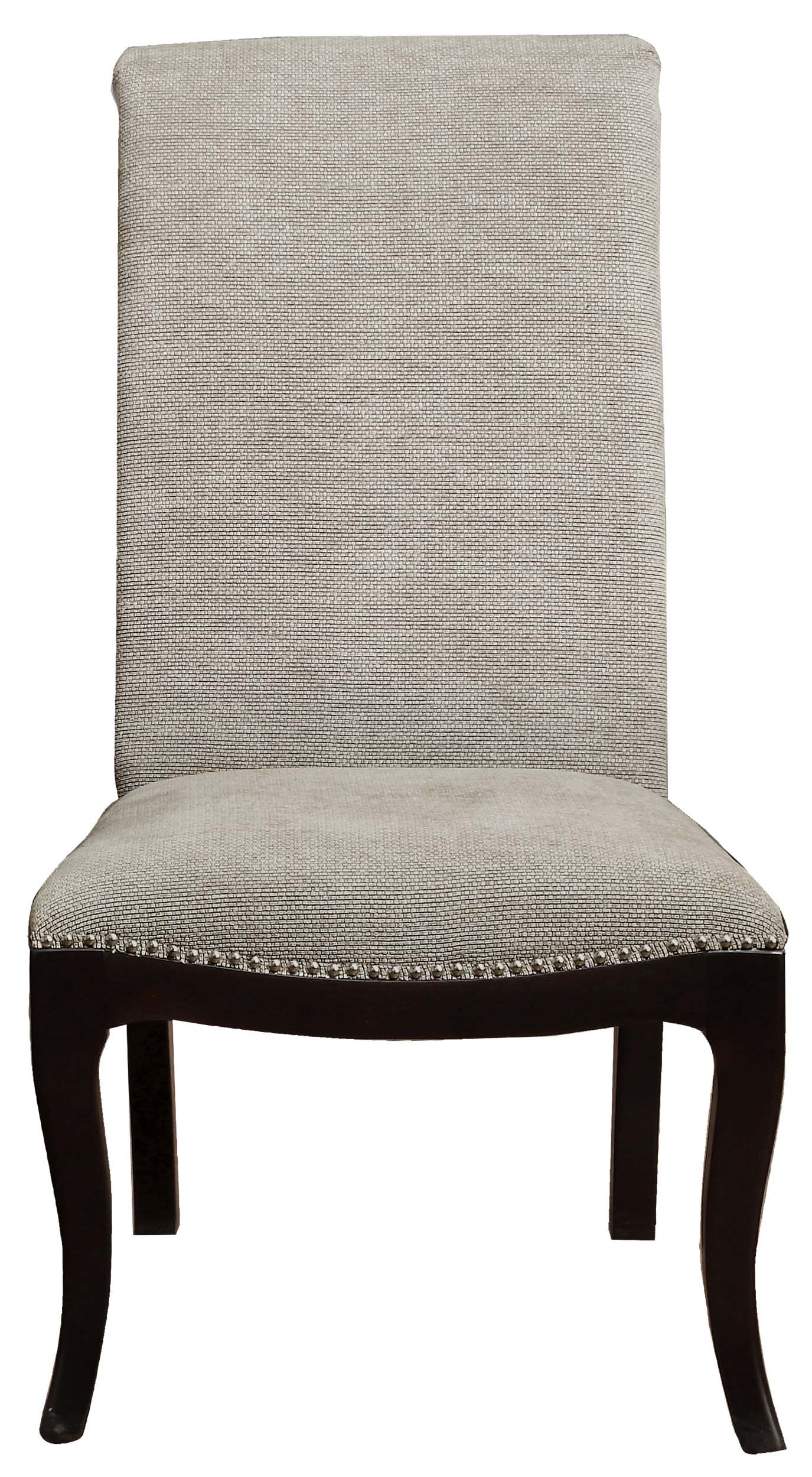 Homelegance Savion Contemporary Side Chair with Rolled Back and Nailheads, Espresso