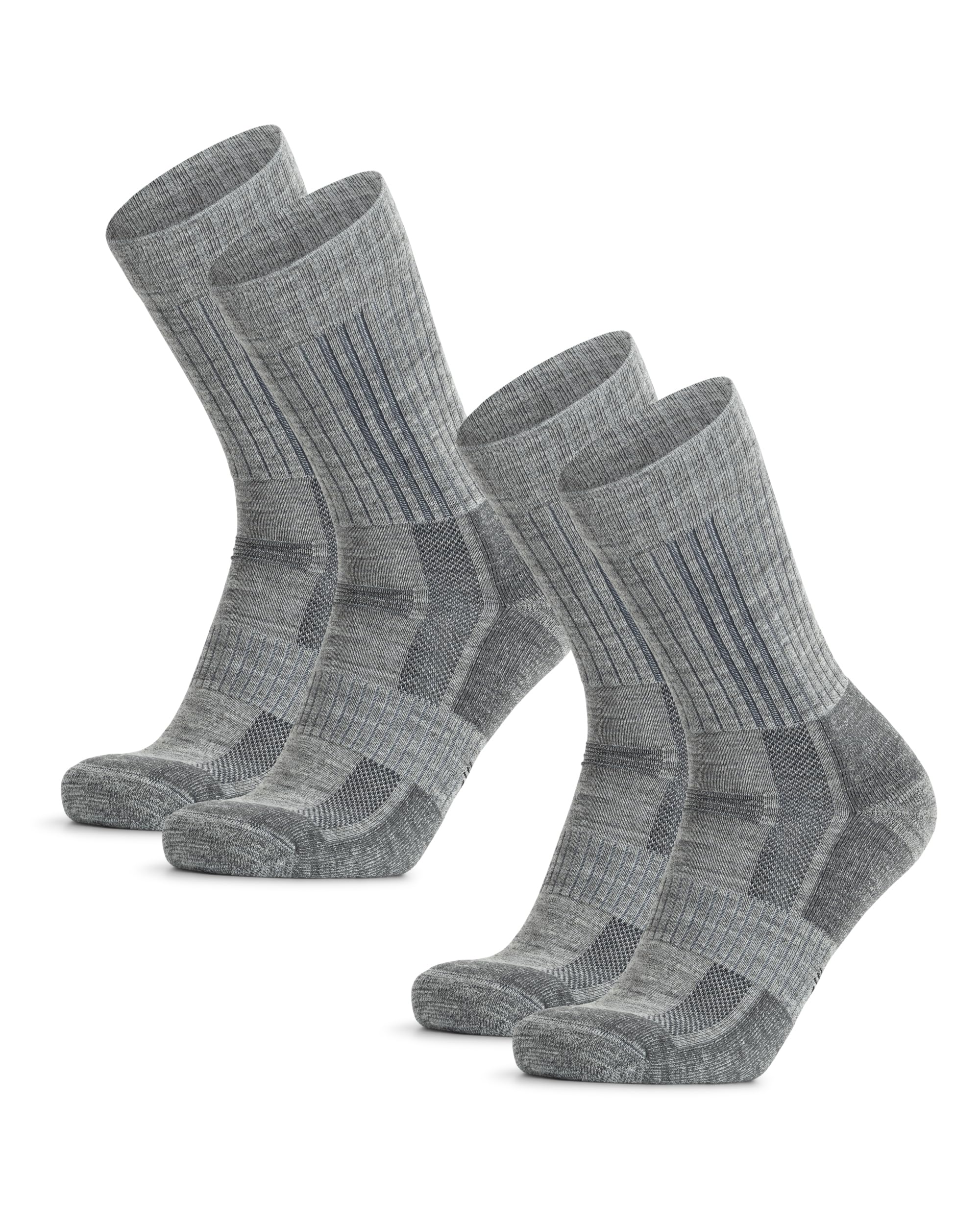 DANISH ENDURANCE Expert Pro Merino Wandersocken, Premium Wollsocken, Funktionssocken, Für lange Wanderungen, Starke Polsterung & Anti-Blasen, Unisex, für Damen & Herren, 2 Paar