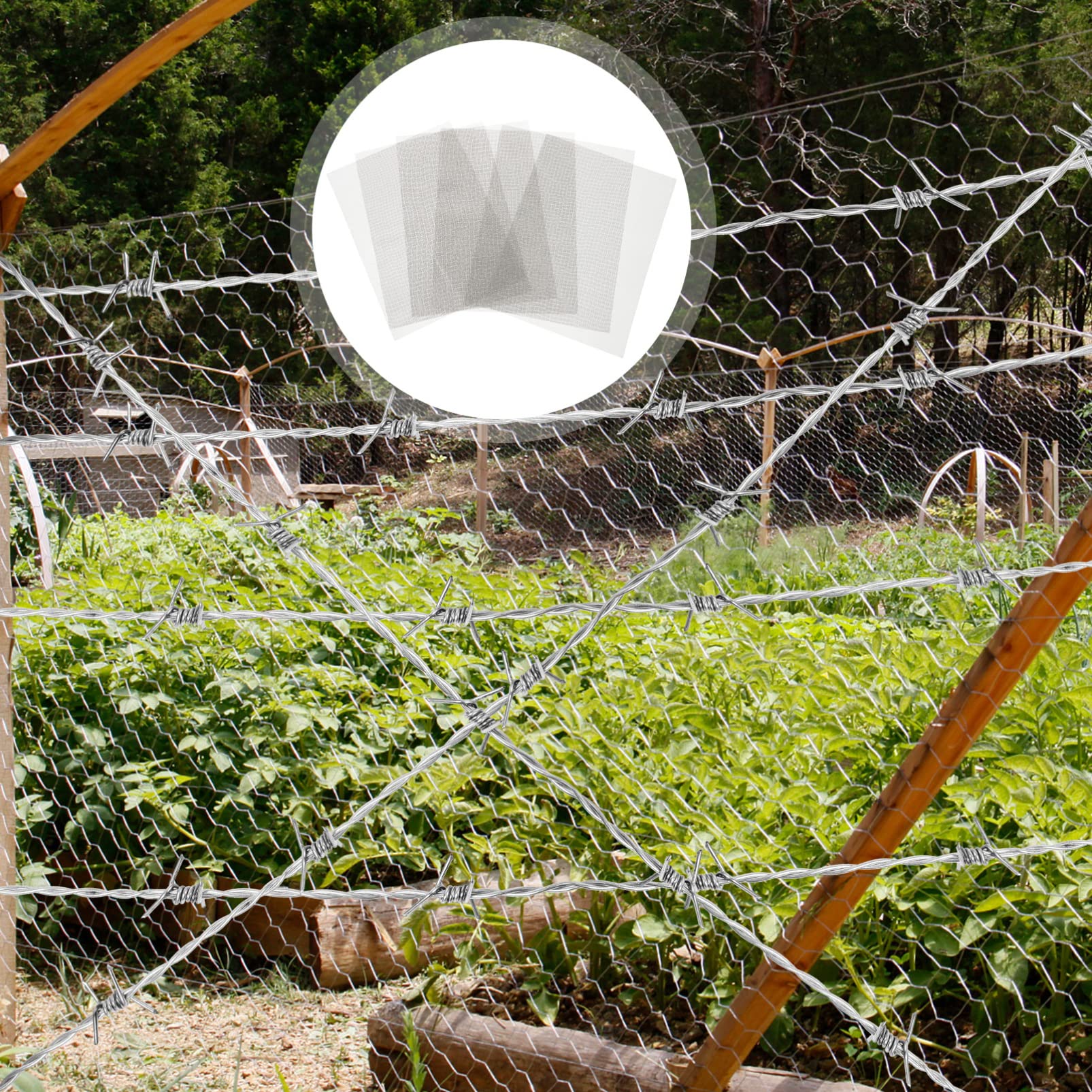 ibasenice 6pcs Wire Mesh Screen Fine Mesh Metal Screen for Automotive Bumper Repair