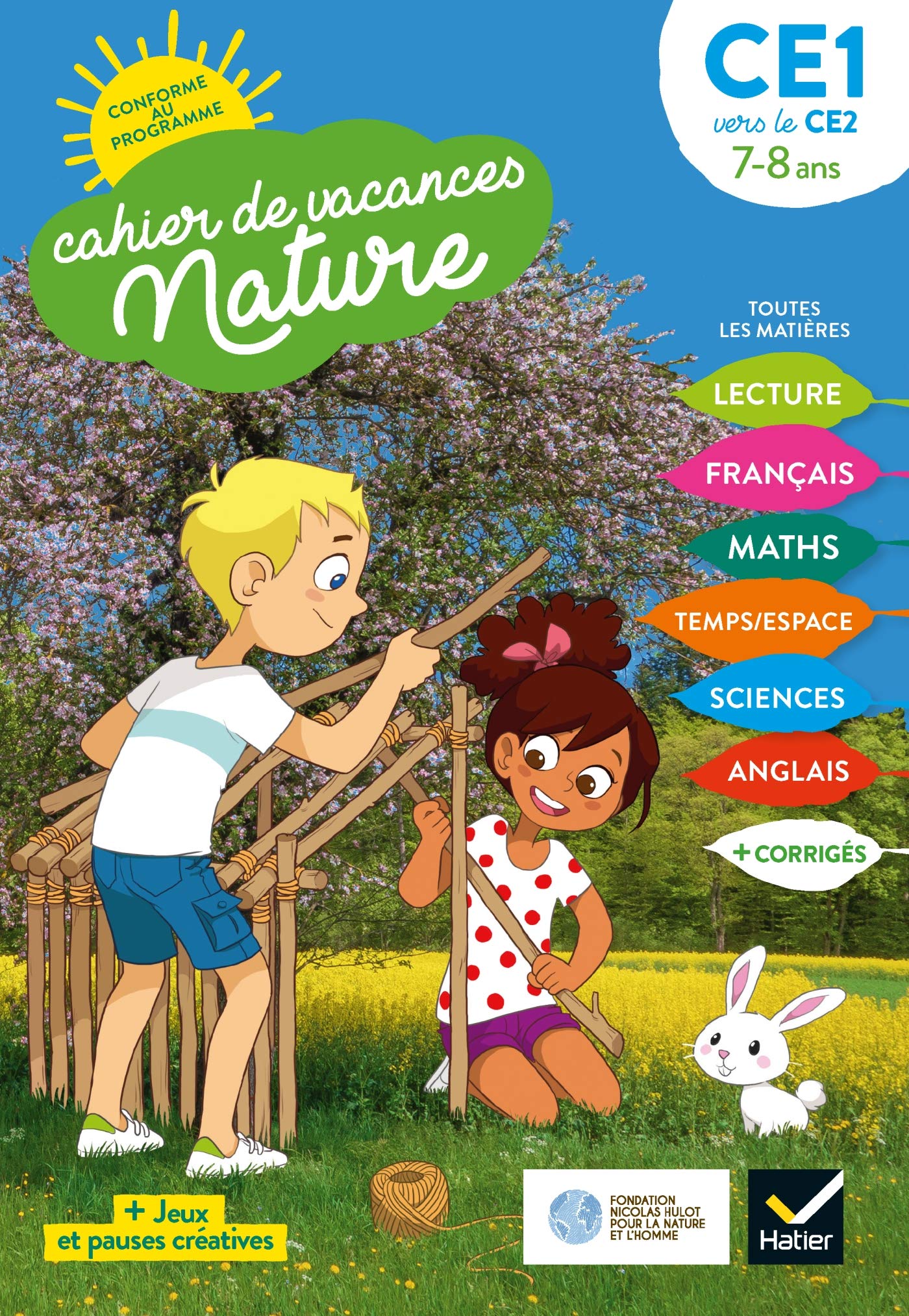 Cahier de vacances Nature 2021 du CE1 au CE2 7/8 ans: Toutes les matières