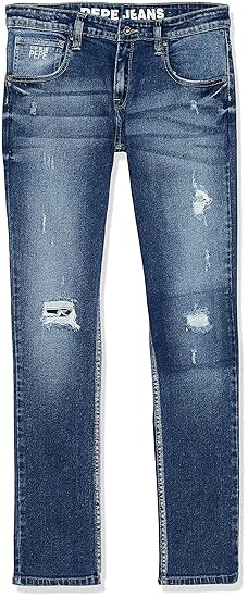 Pepe Jeans Boys Regular Jeans (PB201728F6400016_MID Distressed_16 Years)
