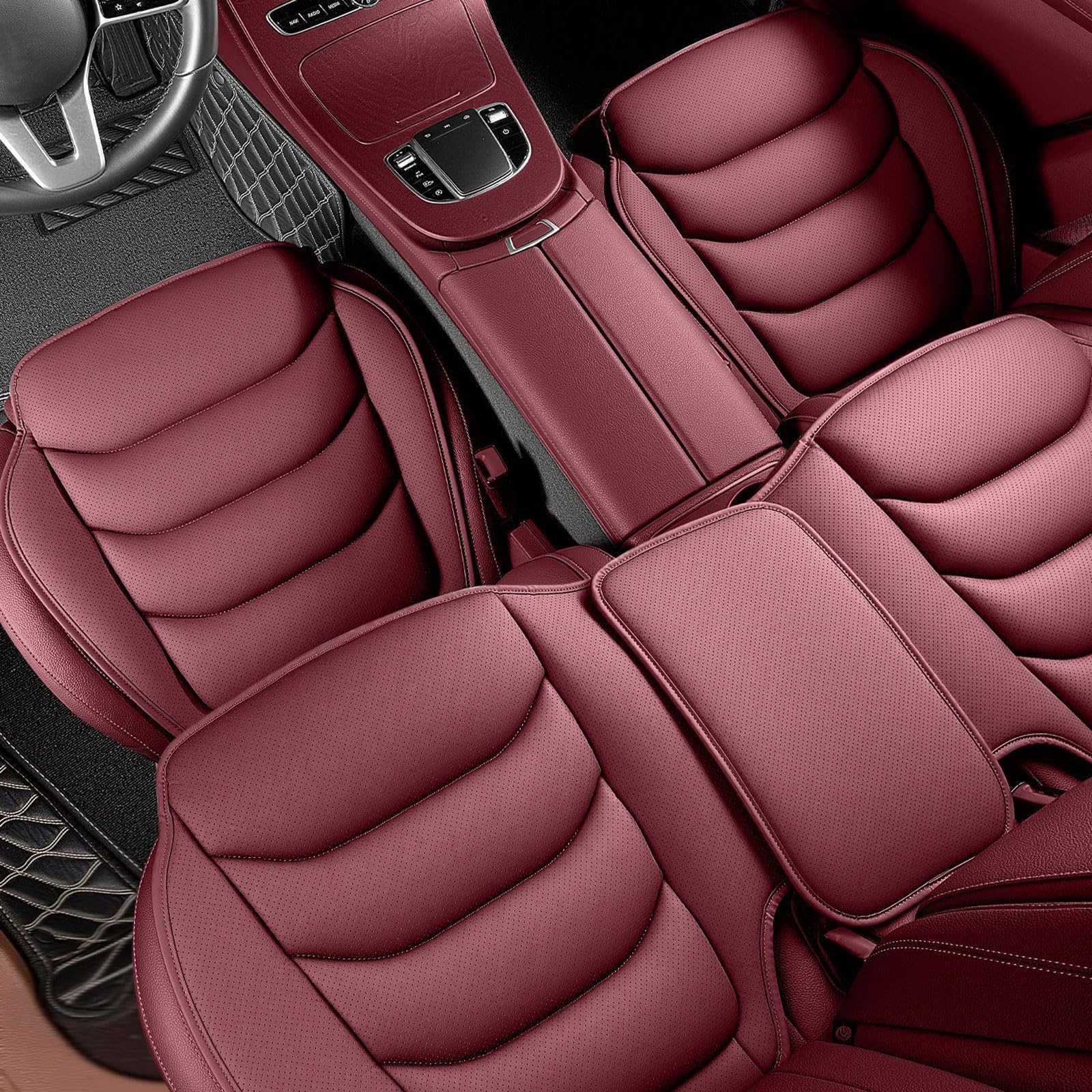 ZDDFCVB Car Seat Cushion, For VW Passat B6 3C Variant Kombi 2005-2025, Auto Cushion Pad Mat Protector, for Car Office Chair and Home Chair, Non-Slip Base,B