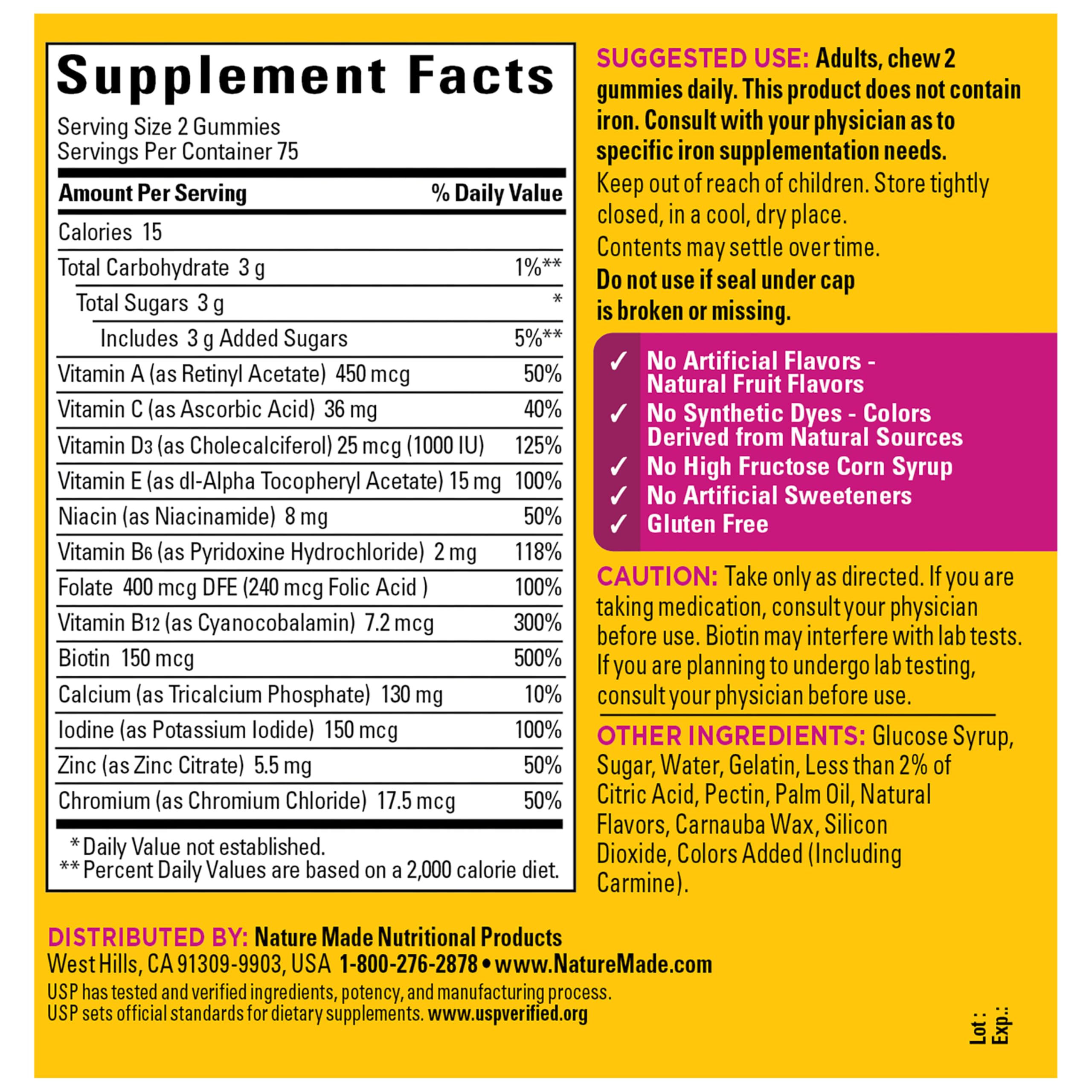 Nature Made Multivitamin for Women, 150 Multi Vitamin Gummies — Amazon image 9