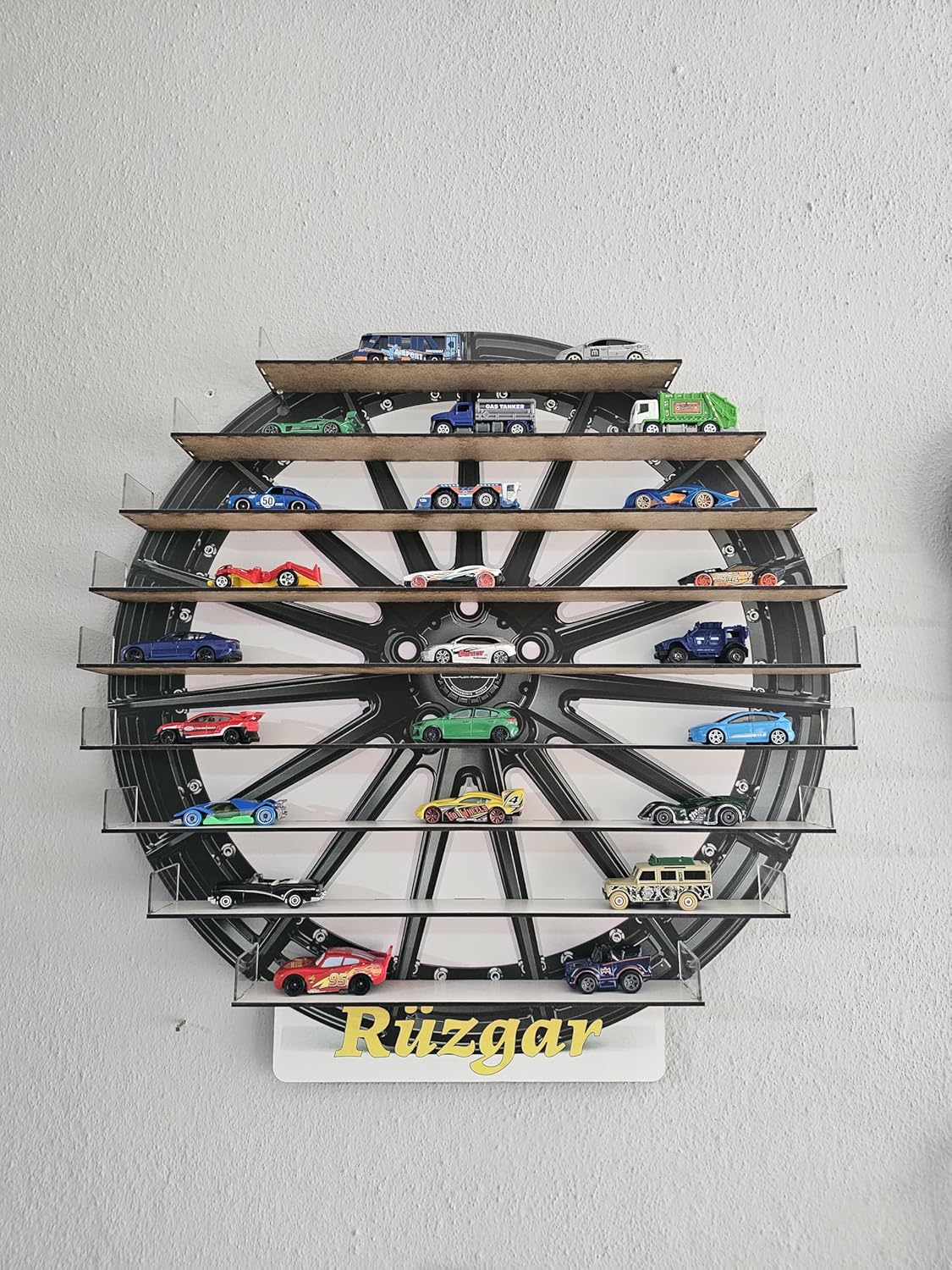 Customizable Model car Stand with Wheel Theme