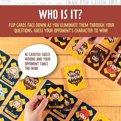 Miniatura 4 de Paladone Harry Potter Who Is It, juego de adivinanzas de personajes de 20 preguntas, 72 cartas de personajes