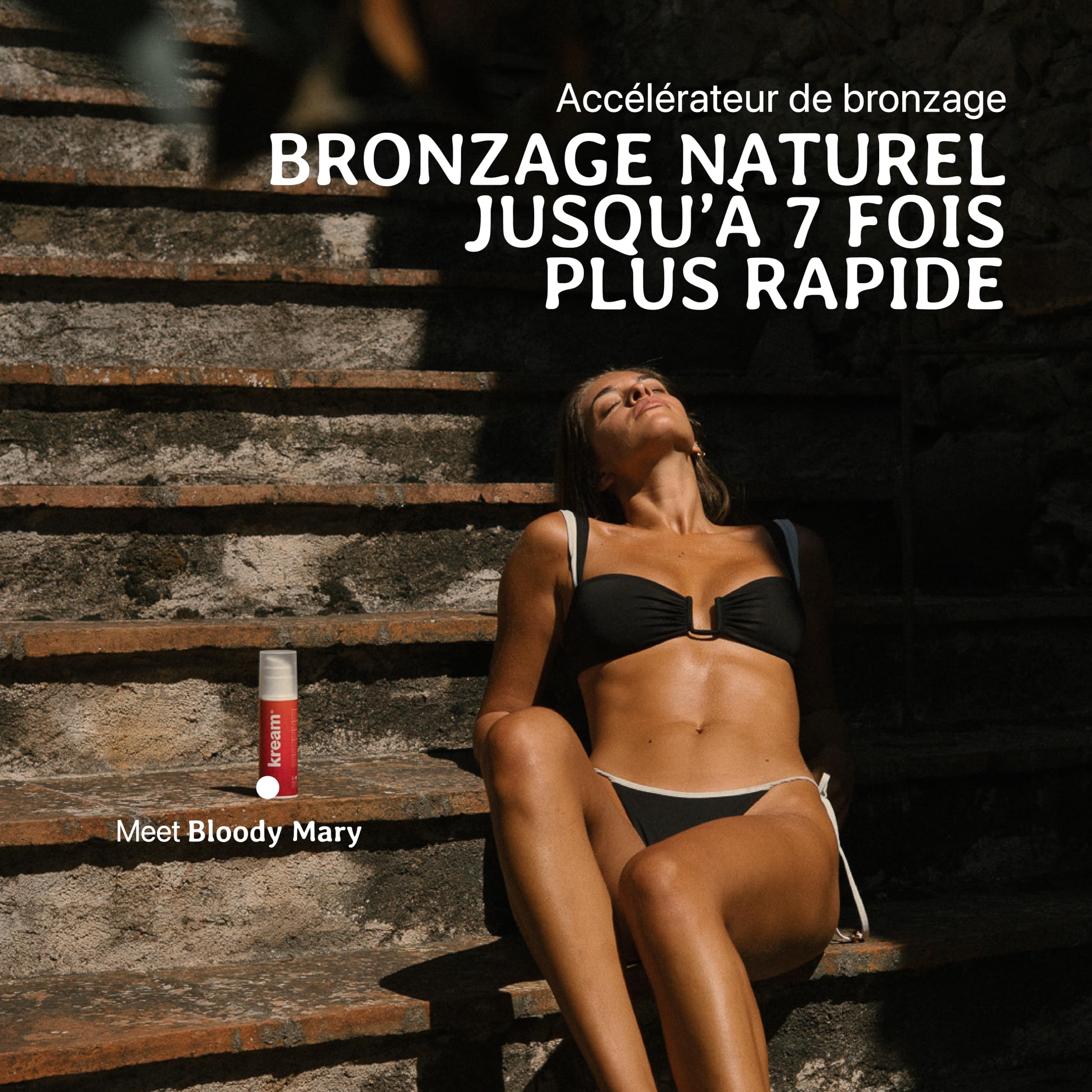 KREAM Crème hydratante Accélérateur de bronzage - Intensificateur de bronzage pour le corps 150 ml