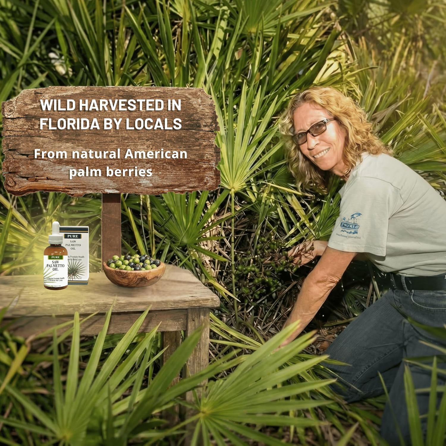 Pure Saw Palmetto Oil – 95-98% Concentrated Organic Extract – Liquid Saw Palmetto for Men & Women – Alternative to Capsules & Powder – 1 Fl Oz