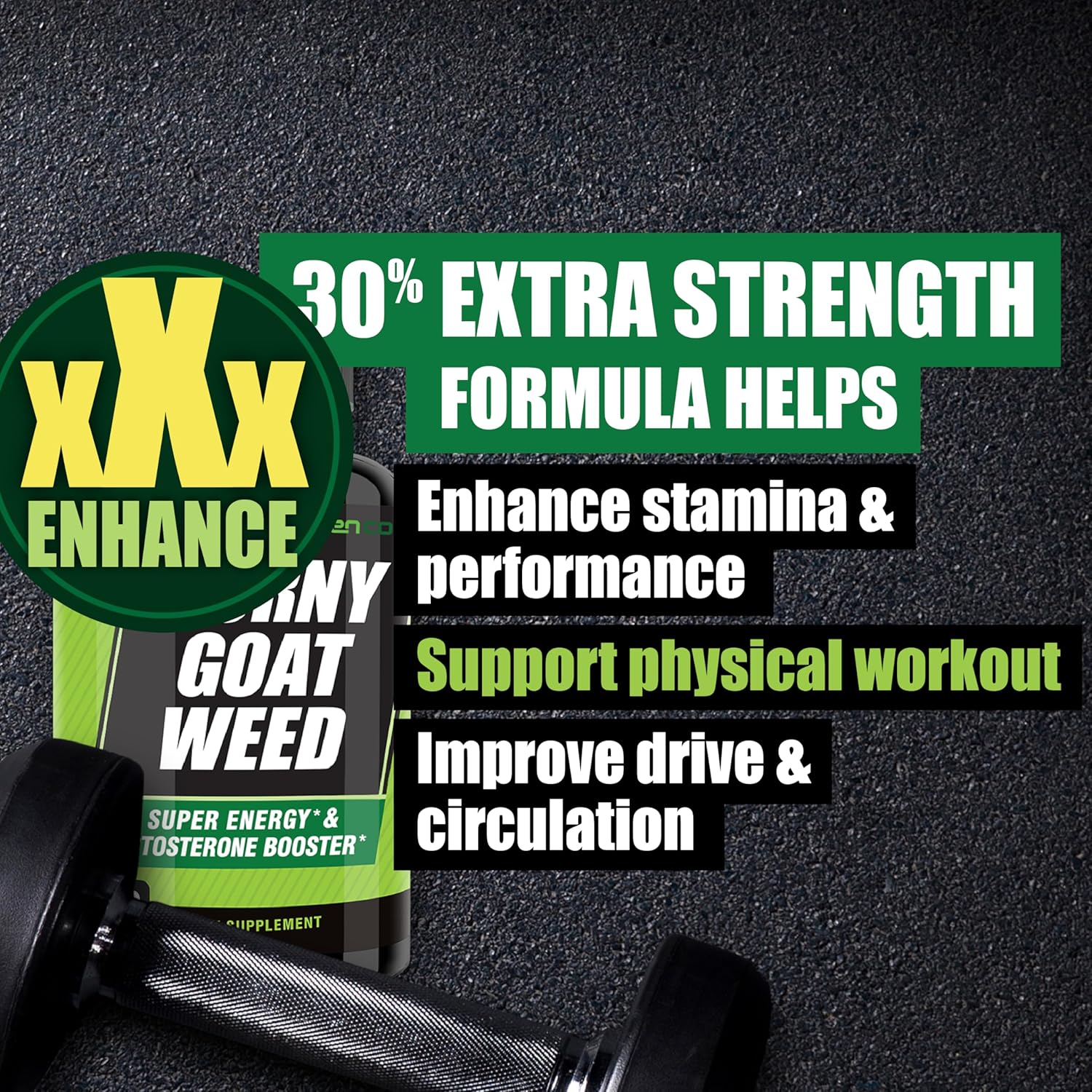 Happy Wife, Happy Nights: Horny Goat Weed for Men Promotes Natural Drive, Stamina & Energy at Gym & Bedroom