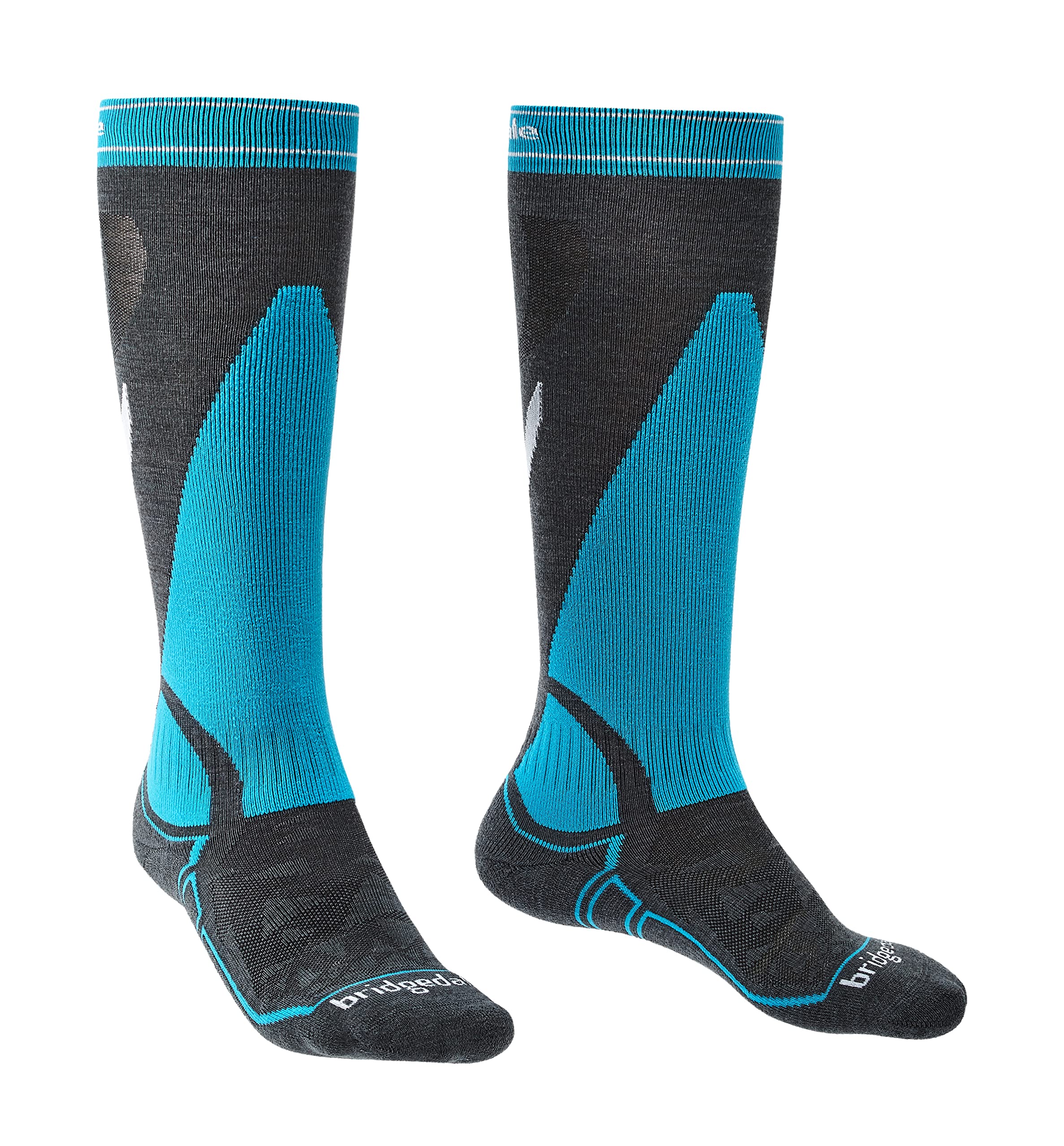 Bridgedale Mens Ski Midweight Merino Endurance Sock - Gunmetal Blue Large/Blue