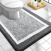 Vista 13 de OLANLY Alfombras de baño 30x20, tapete de baño de microfibra extra suave y absorbente, antideslizante, lavable a máquina, secado rápido, alfombra