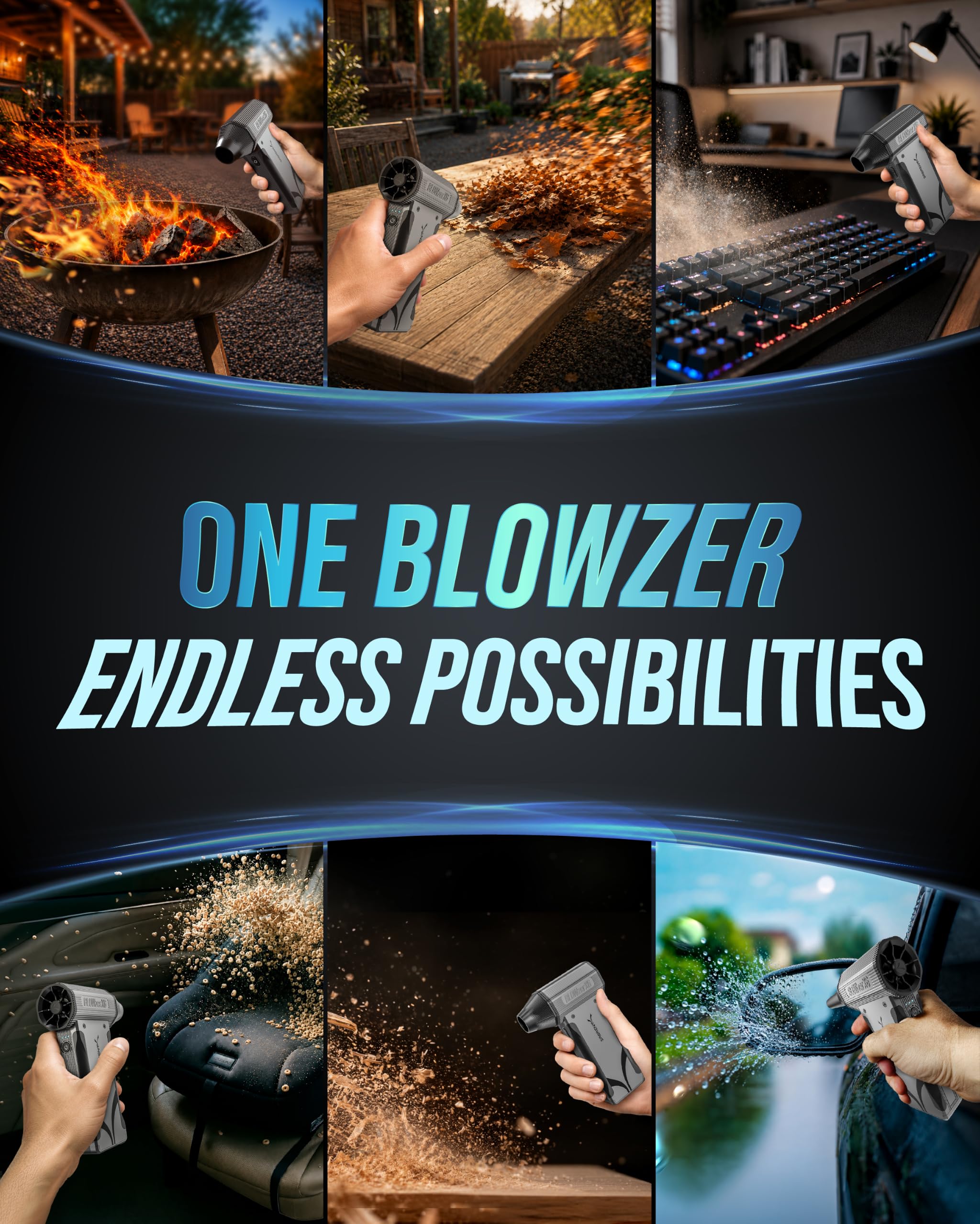SABRENT Blowzer X6 Bezprzewodowa Dmuchawa Sprężonego Powietrza