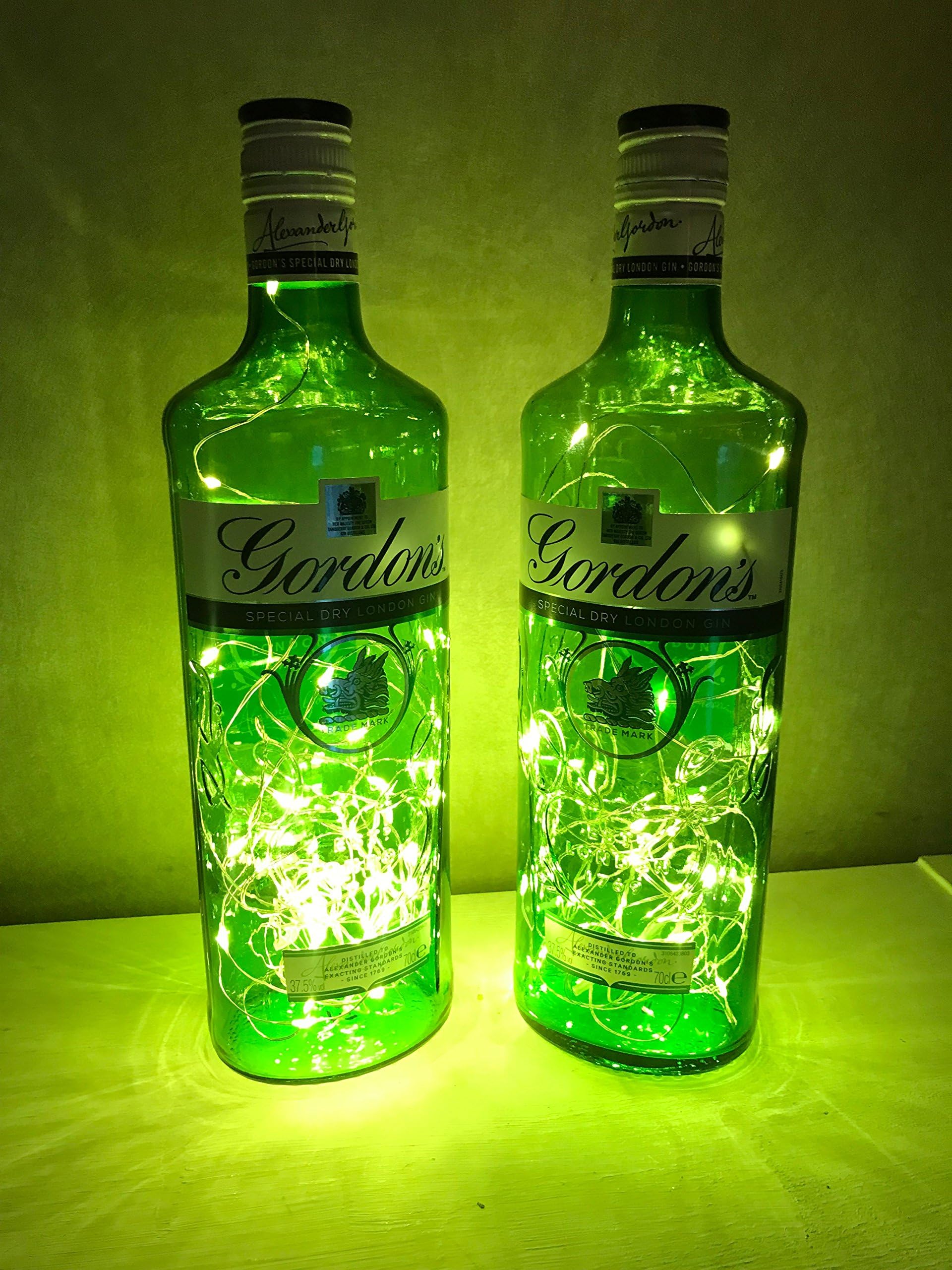 Gordons Two 70cl, Micro LED bottle Lamps