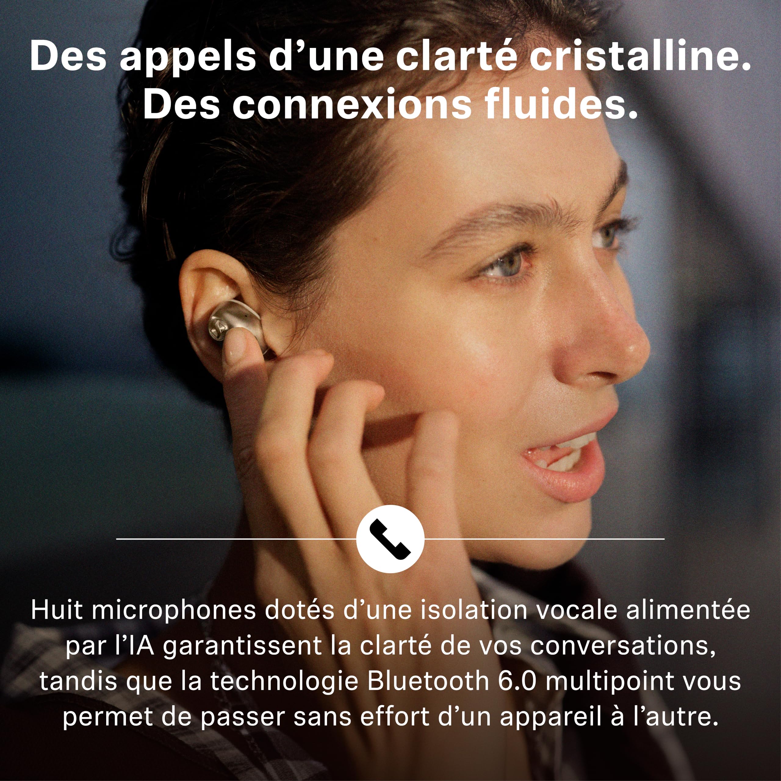 Sennheiser Momentum True Wireless 5 écouteurs Bluetooth, Batterie 40h, ANC