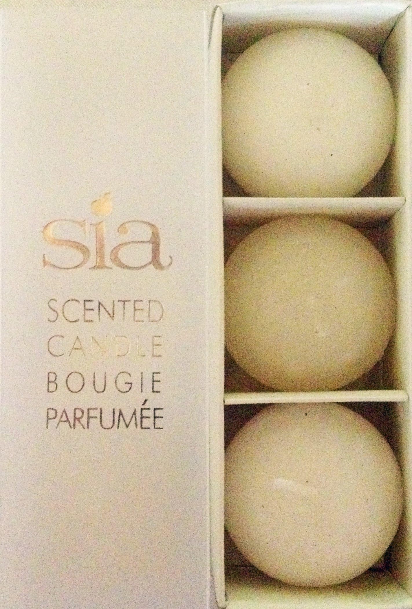 Decor Collection 6-Hour Magnolia Scented Floating Candles, White, Box of 3