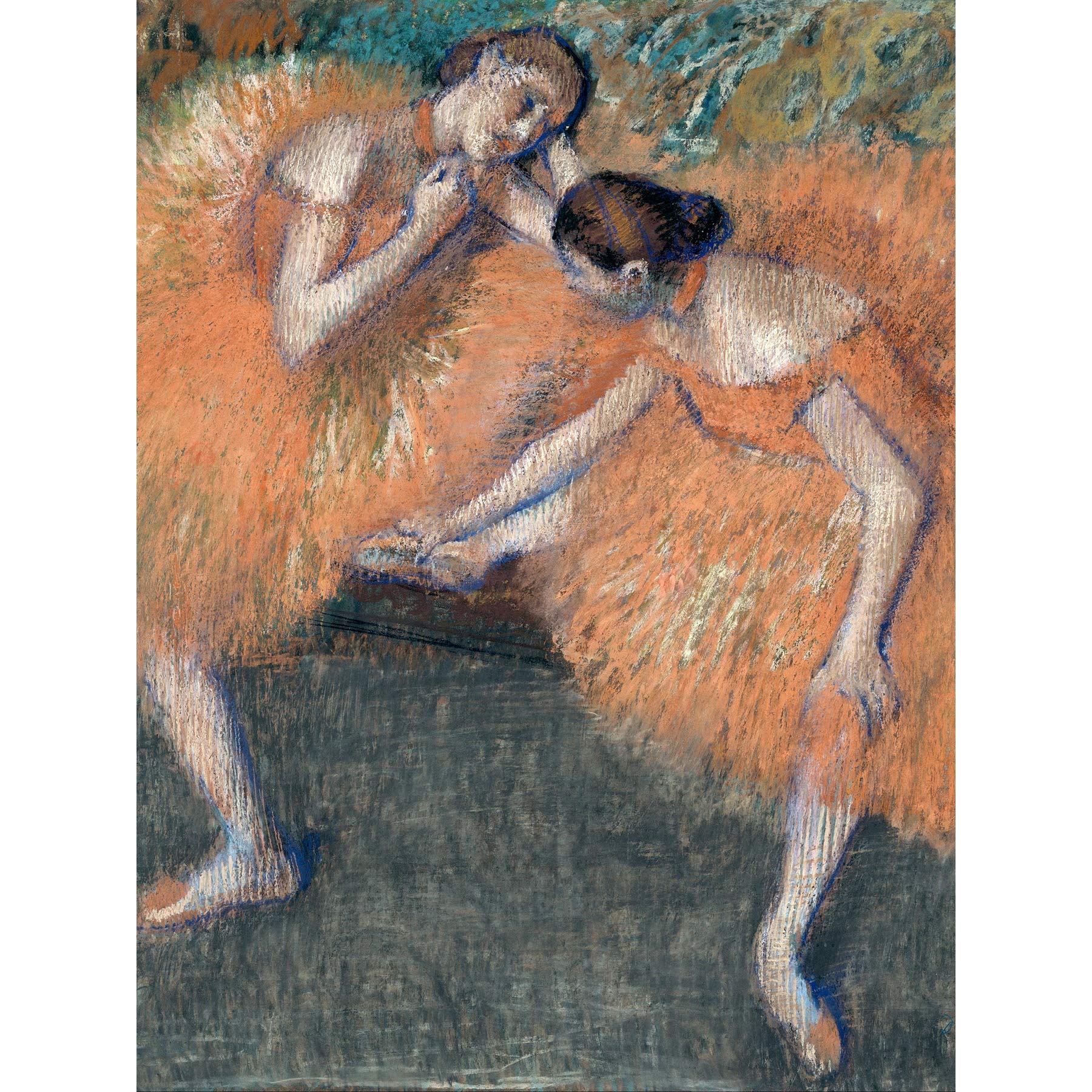 Edgar Degas Two Dancers Large Wall Art Print Canvas Premium Poster Mural