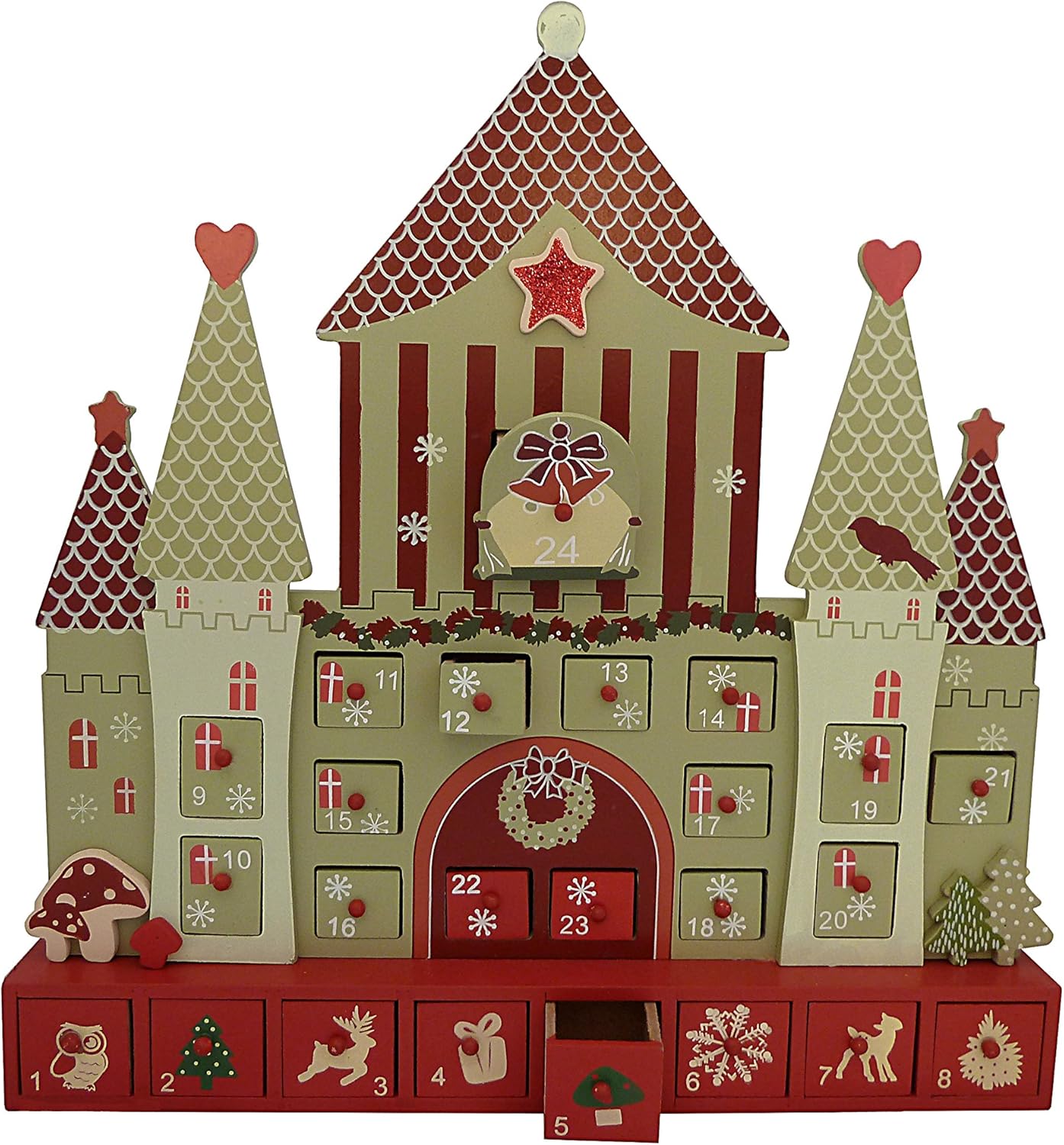 Calendrier De L Avent En Bois En Forme De Princesse Amazon Fr Cuisine Et Maison