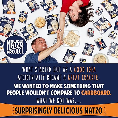 Miniatura 7 de Matzo Chips crujientes de The Matzo Project, Kosher pero NO Kosher para Pascua, vegano, sin nueces, paquetes de aperitivos de regreso a la escuela,