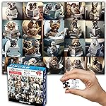 Think2Master Pooping Dogs & Puppies 1000 Pieces Jigsaw Puzzle. Pooping Puppies, Funny Bathroom Decoration, Gag Gift. Fun Toy Teens, Adults, Seniors & Families. Great for Kids 13+ Size: 26.8 x 18.9