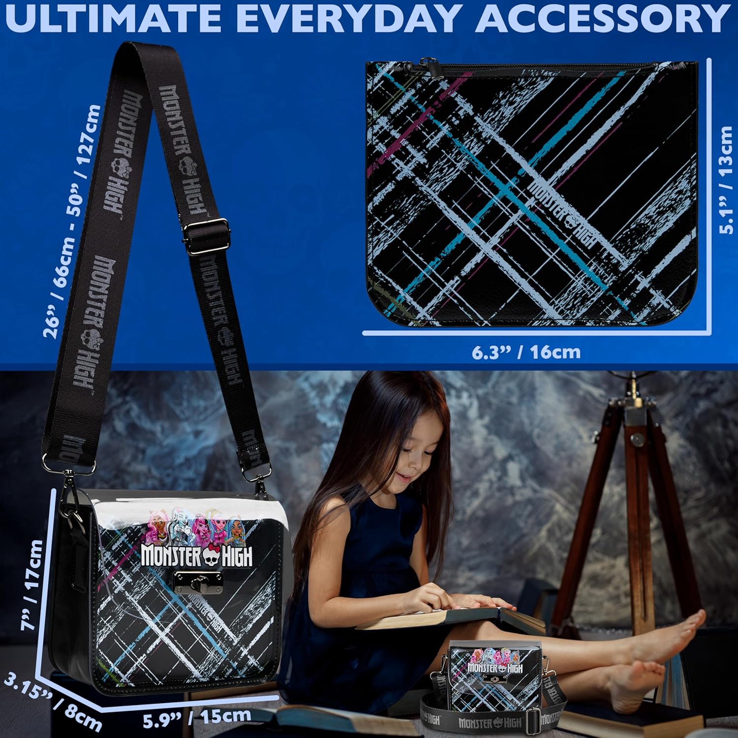 Get Trend Crossbody Bag and Coin Purse Set for Girls, Cute Shoulder Bag, Small Handbag, Gifts for Girls