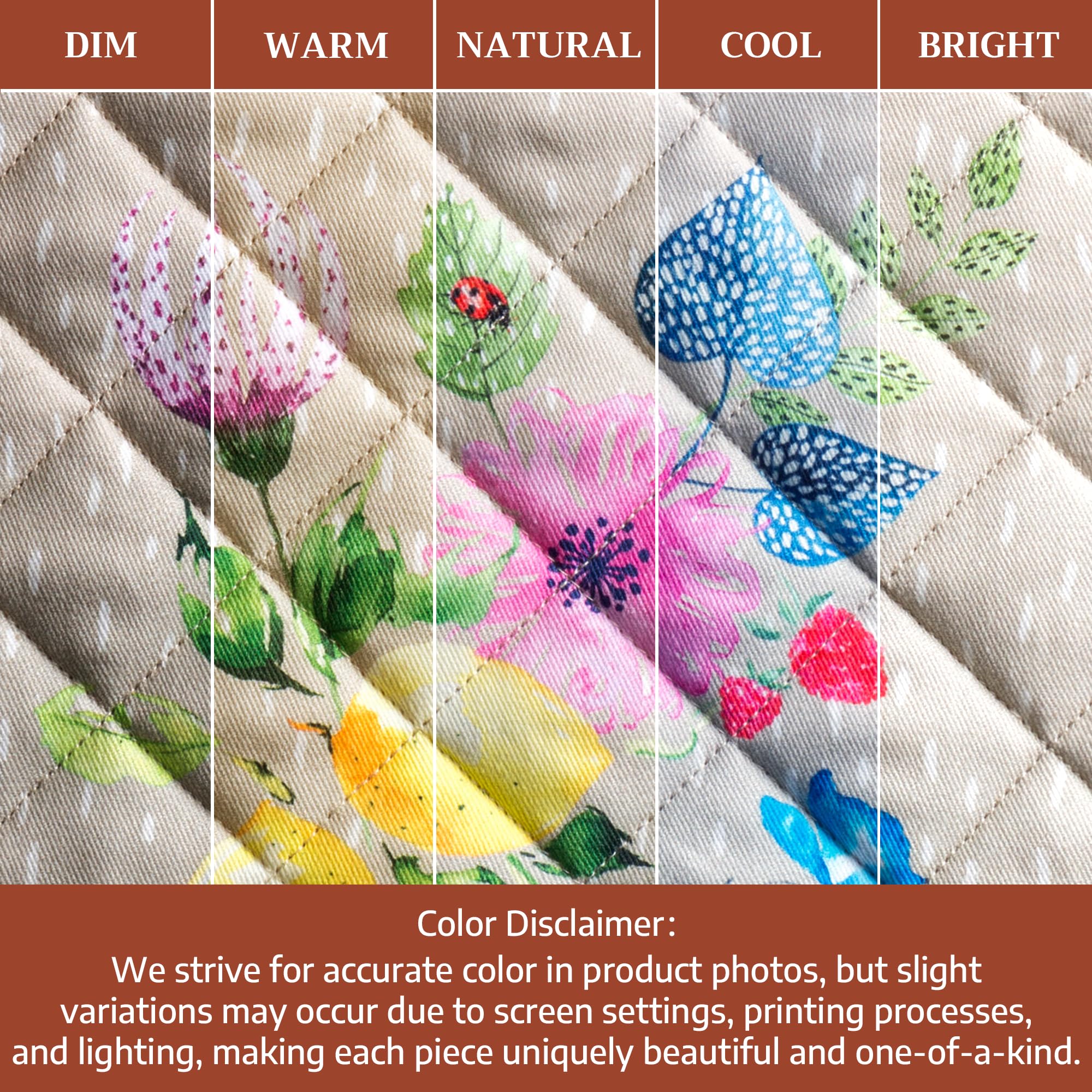 Maison d'Hermine, set di guanti da forno e presine in 100% cotone (19,1 x 33 cm e 20,3 x 20,3 cm) resistenti al calore, per cucina, cottura e barbecue, morbidi, facili da usare, decorazioni pasquali